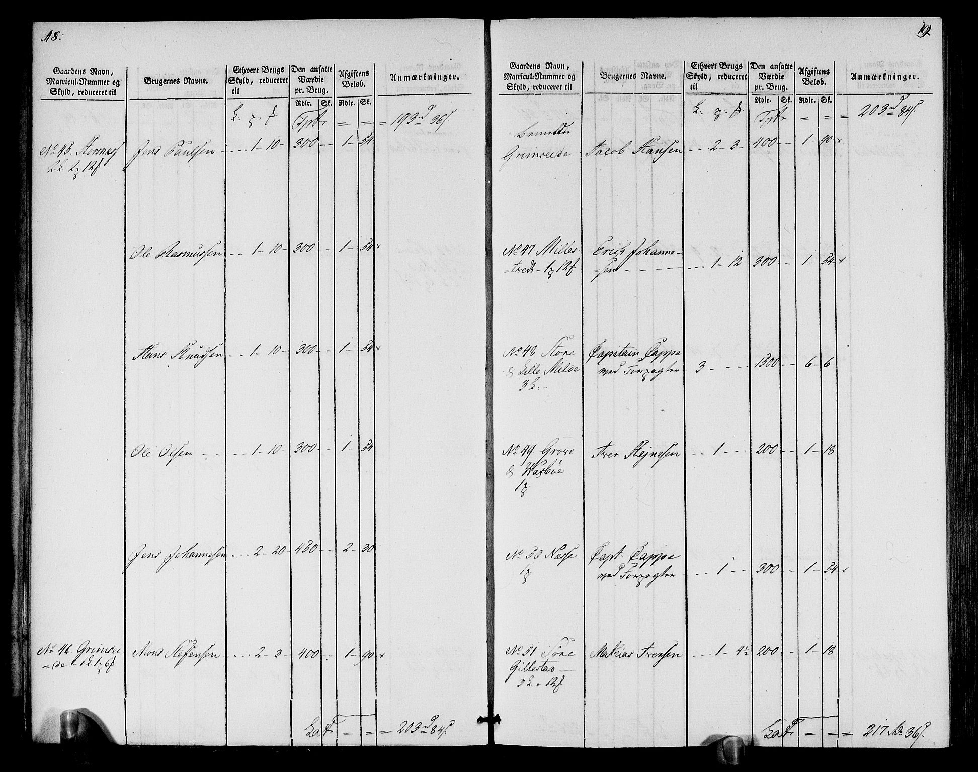 Rentekammeret inntil 1814, Realistisk ordnet avdeling, AV/RA-EA-4070/N/Ne/Nea/L0113: Nordhordland og Voss fogderi. Oppebørselsregister, 1803-1804, p. 12