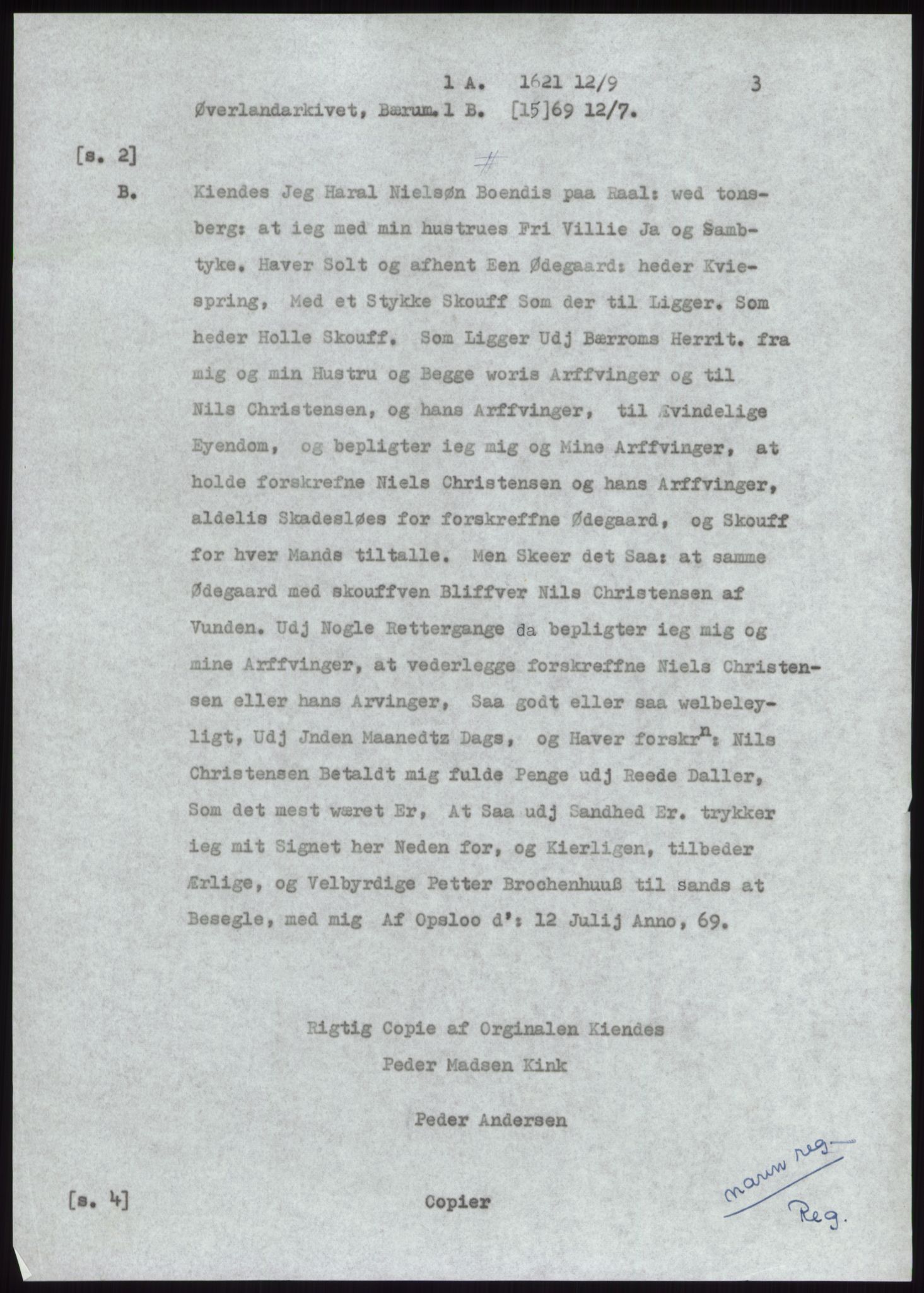 Samlinger til kildeutgivelse, Diplomavskriftsamlingen, RA/EA-4053/H/Ha, p. 1237