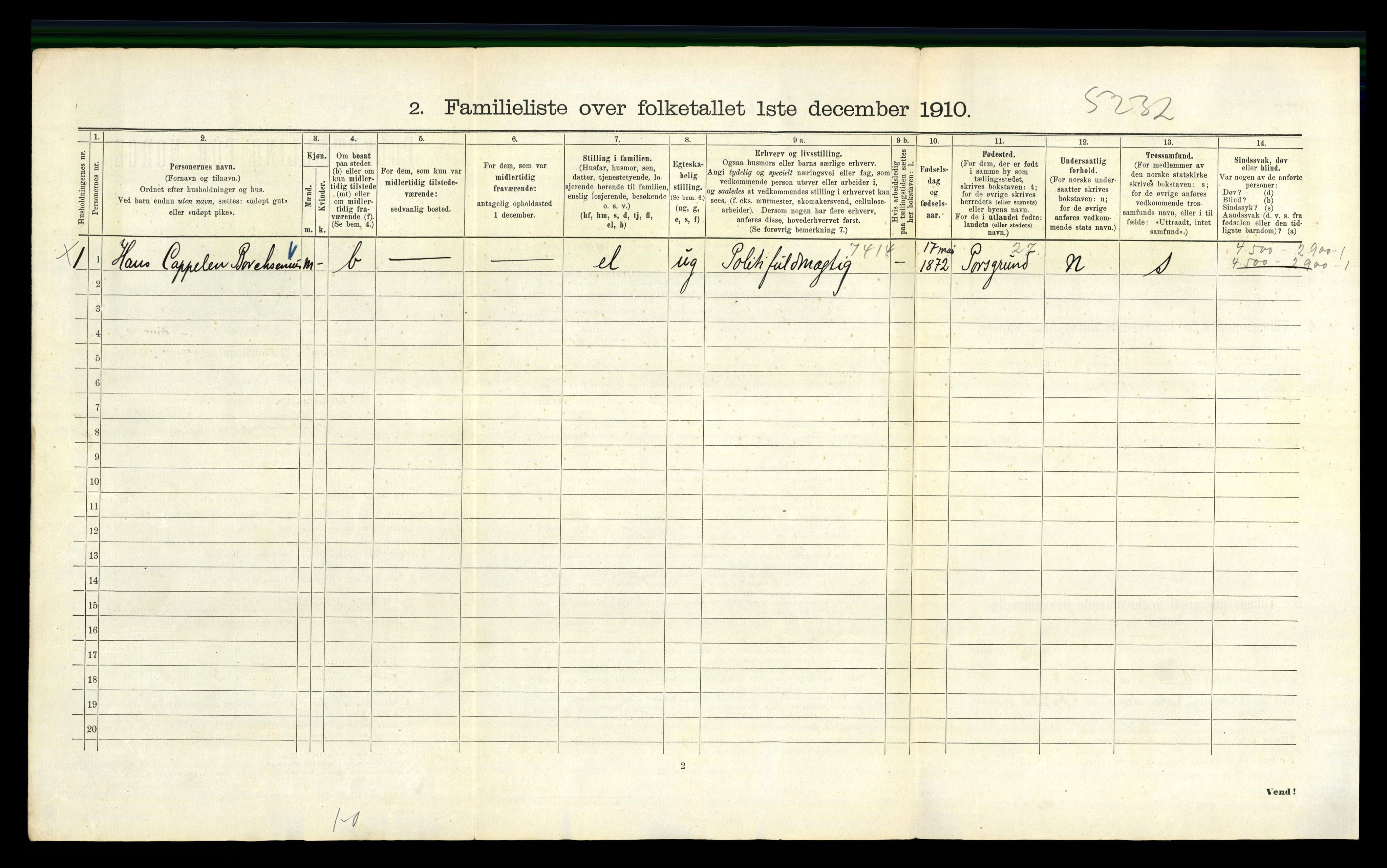 RA, 1910 census for Kristiania, 1910, p. 33194