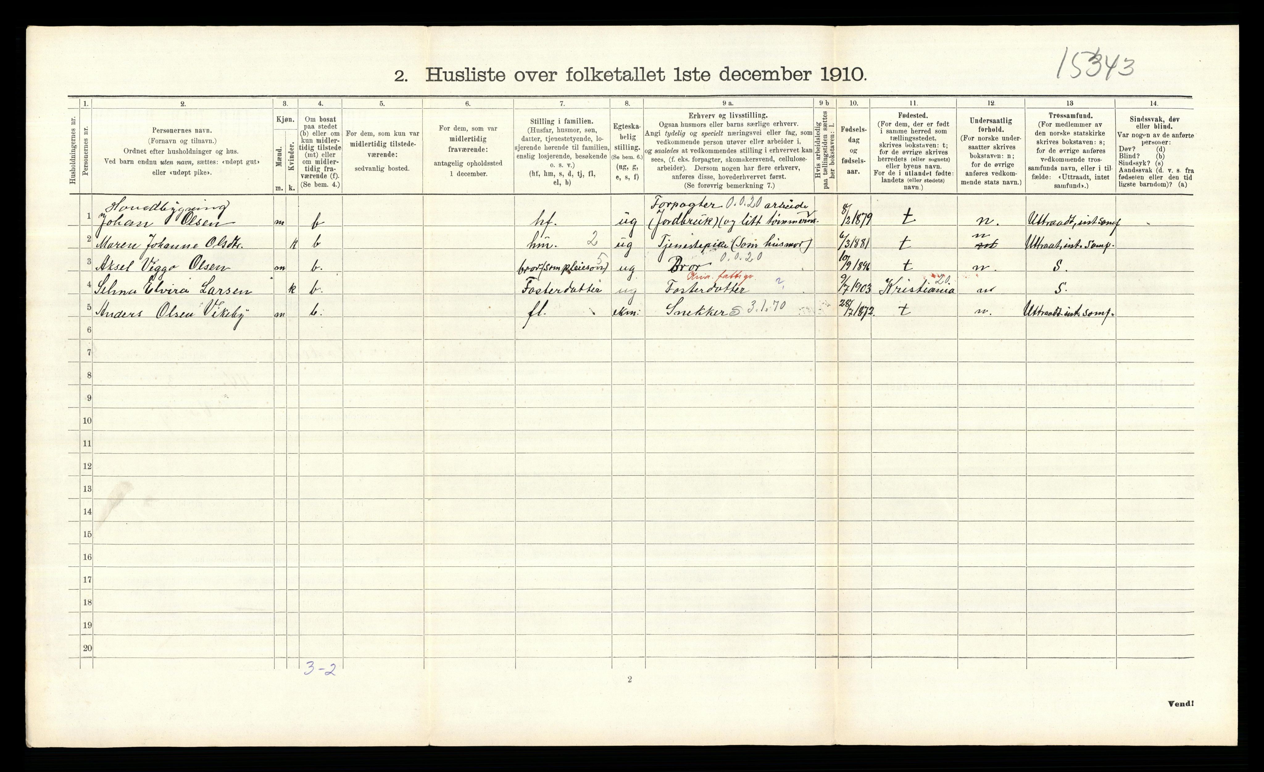 RA, 1910 census for Rødenes, 1910, p. 384