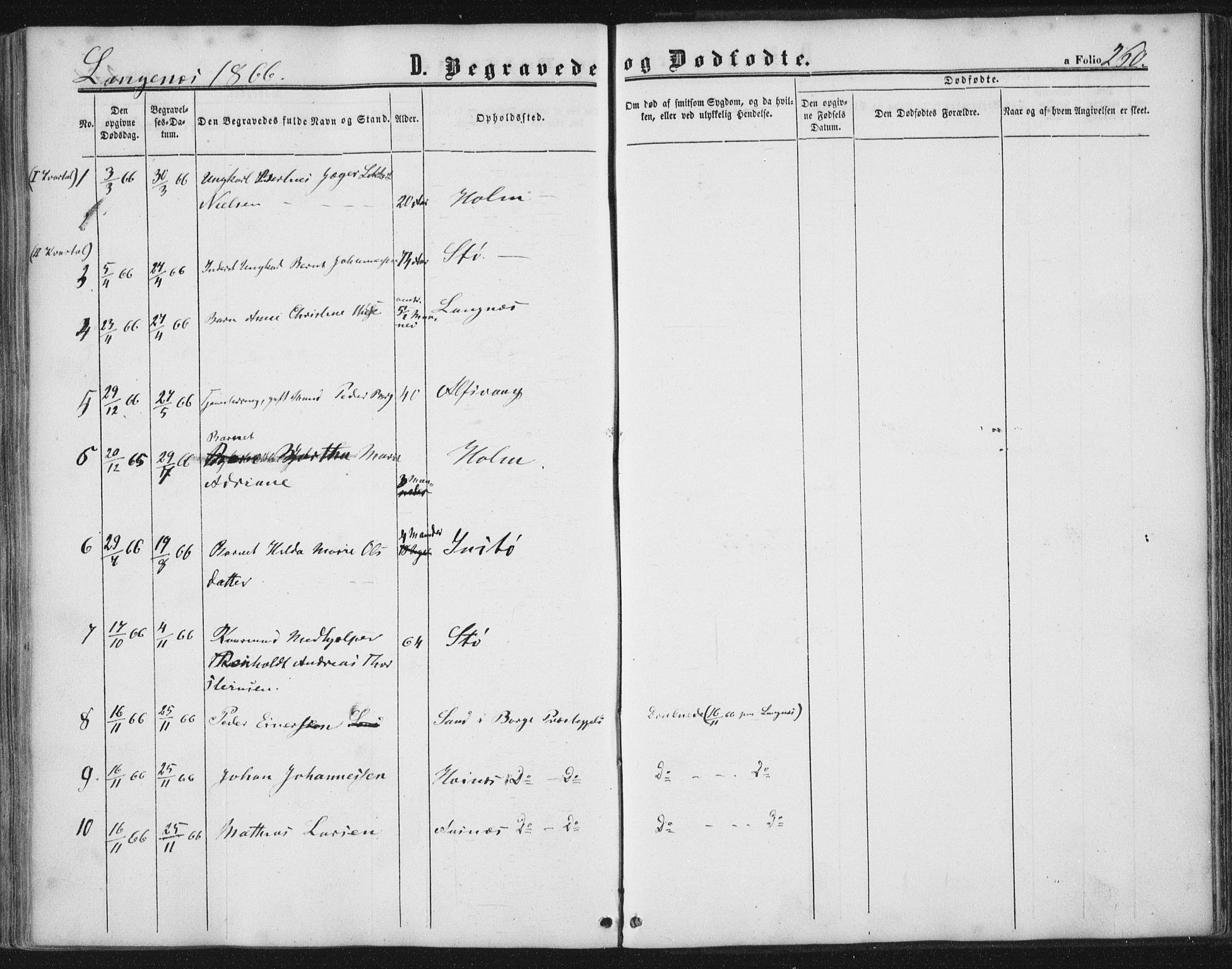 Ministerialprotokoller, klokkerbøker og fødselsregistre - Nordland, AV/SAT-A-1459/893/L1333: Parish register (official) no. 893A06, 1858-1866, p. 260