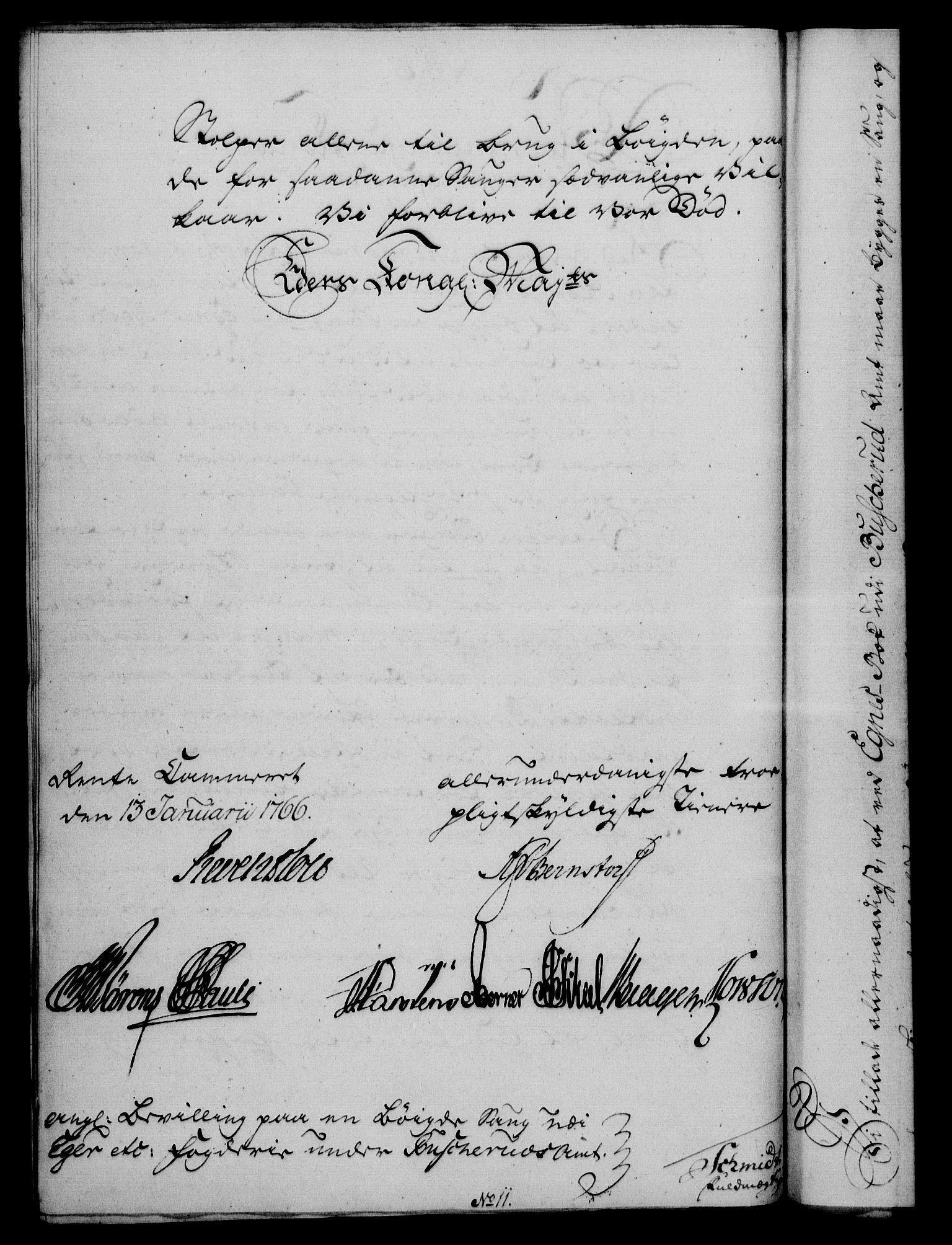 Rentekammeret, Kammerkanselliet, RA/EA-3111/G/Gf/Gfa/L0048: Norsk relasjons- og resolusjonsprotokoll (merket RK 52.48), 1766, p. 54