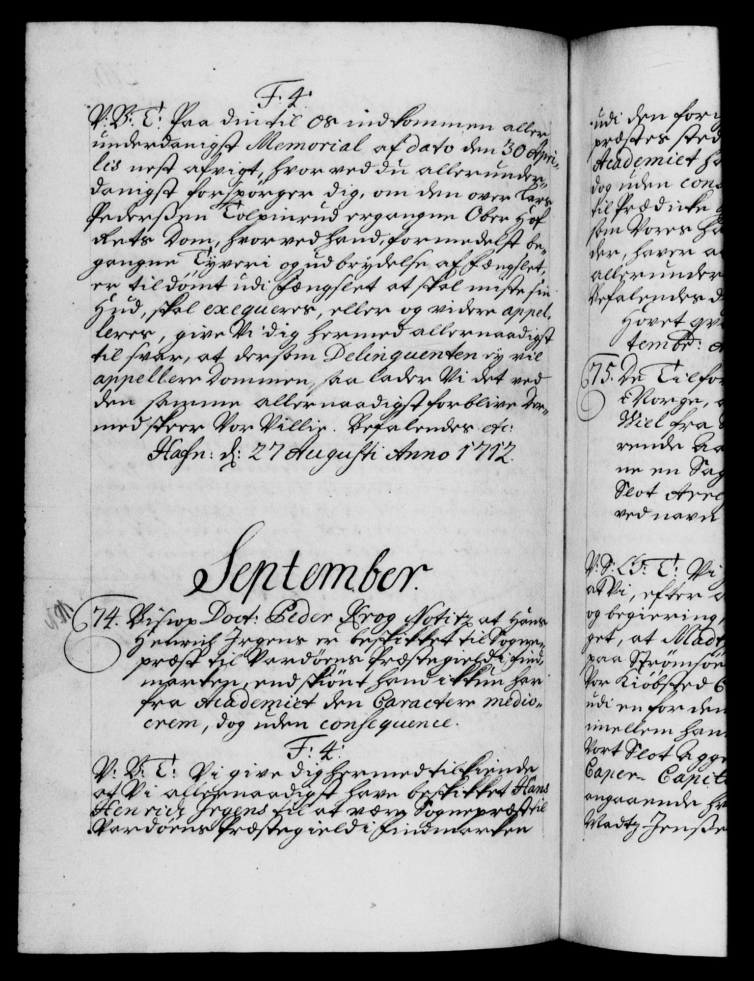 Danske Kanselli 1572-1799, RA/EA-3023/F/Fc/Fca/Fcab/L0019: Norske tegnelser, 1710-1714, p. 276b