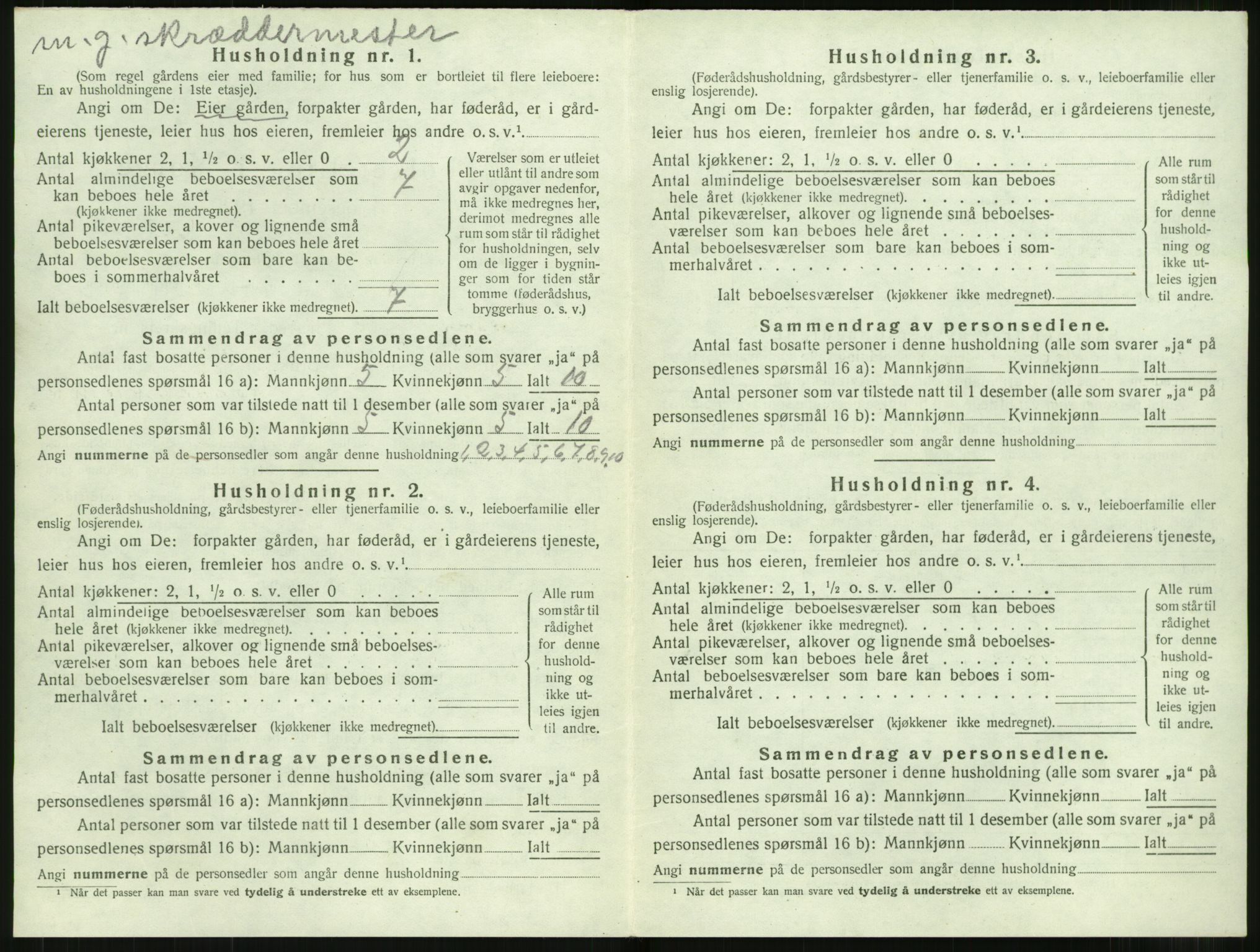 SAT, 1920 census for Ørskog, 1920, p. 423