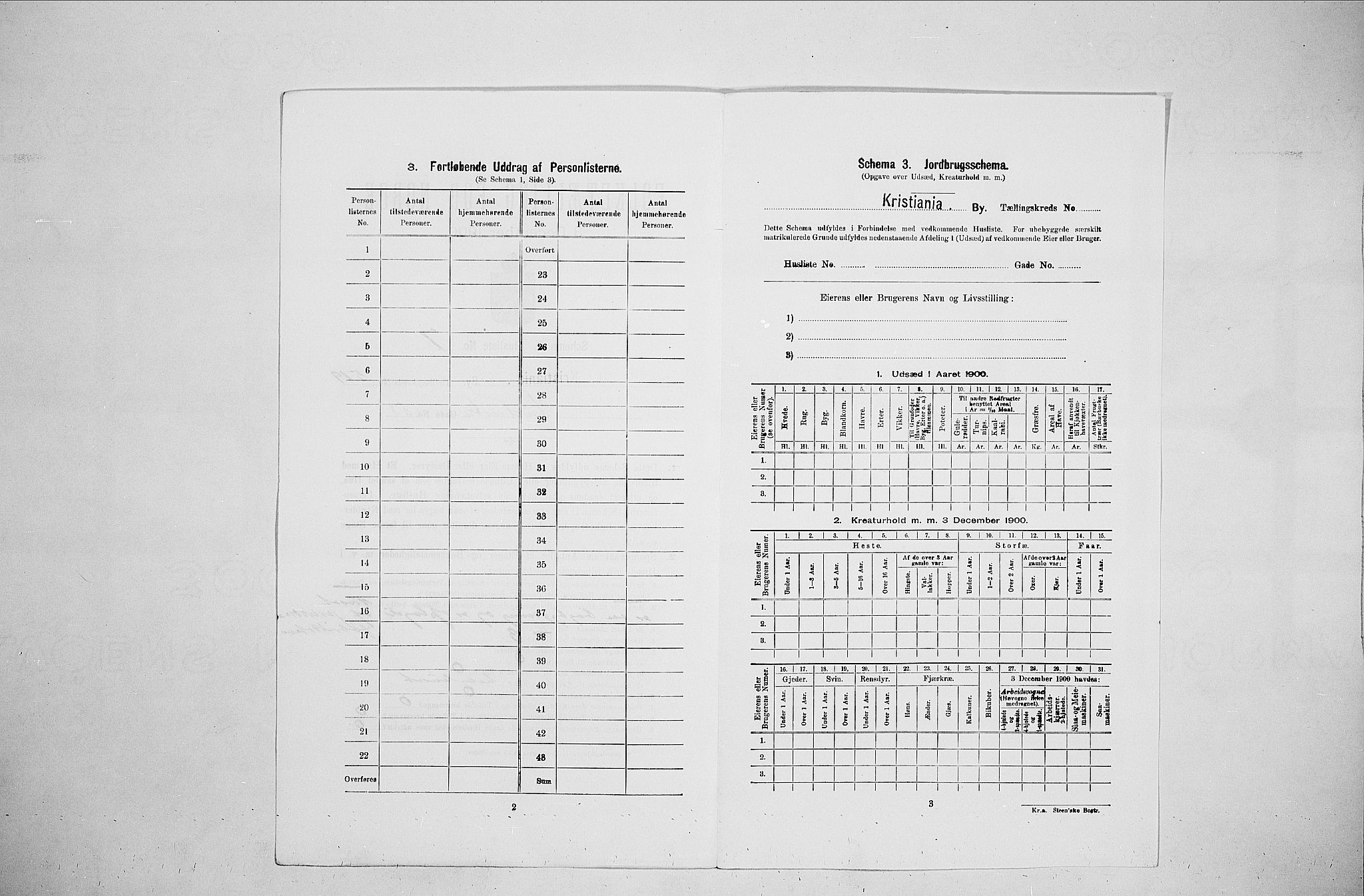 SAO, 1900 census for Kristiania, 1900, p. 41193