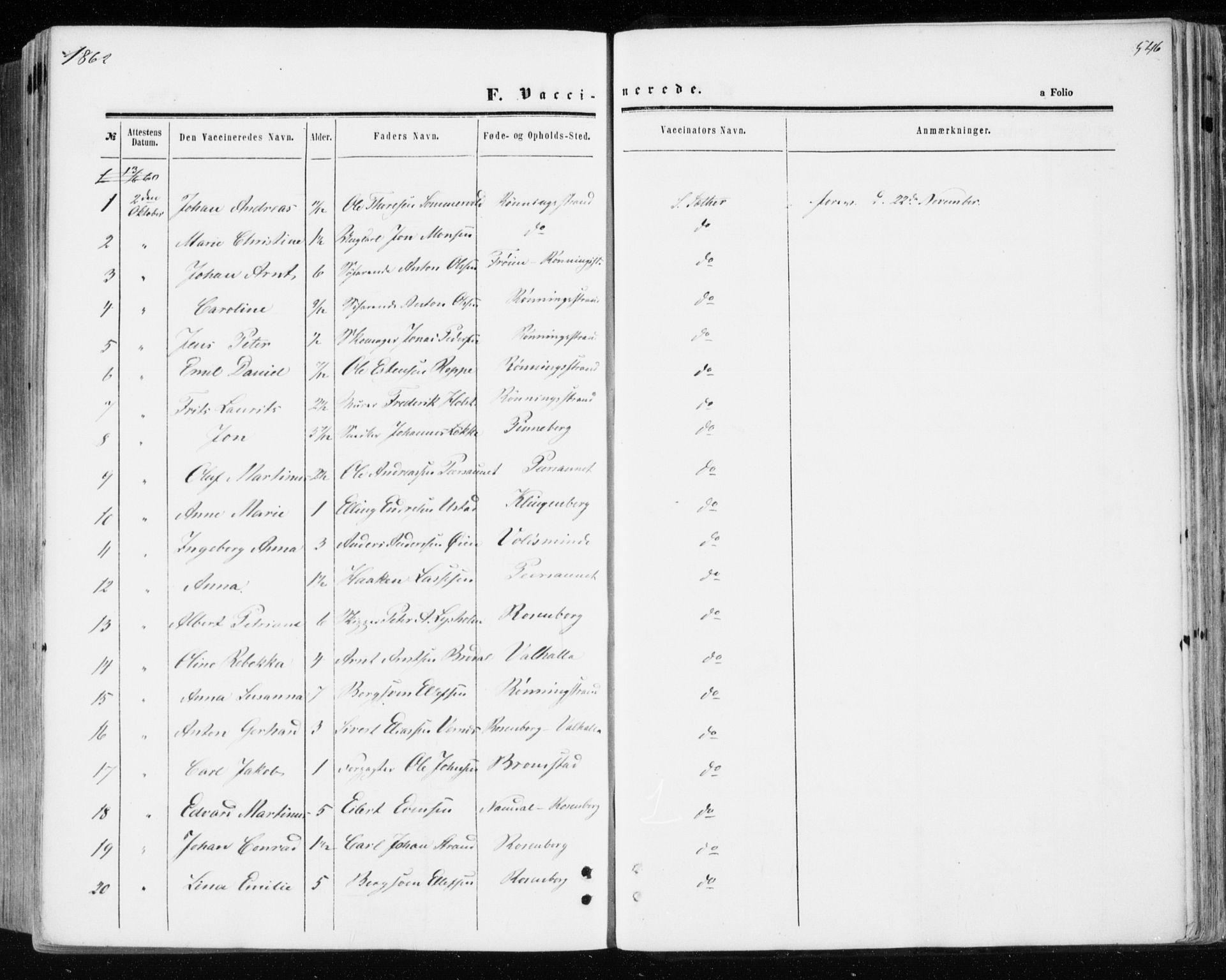 Ministerialprotokoller, klokkerbøker og fødselsregistre - Sør-Trøndelag, SAT/A-1456/606/L0292: Parish register (official) no. 606A07, 1856-1865, p. 546