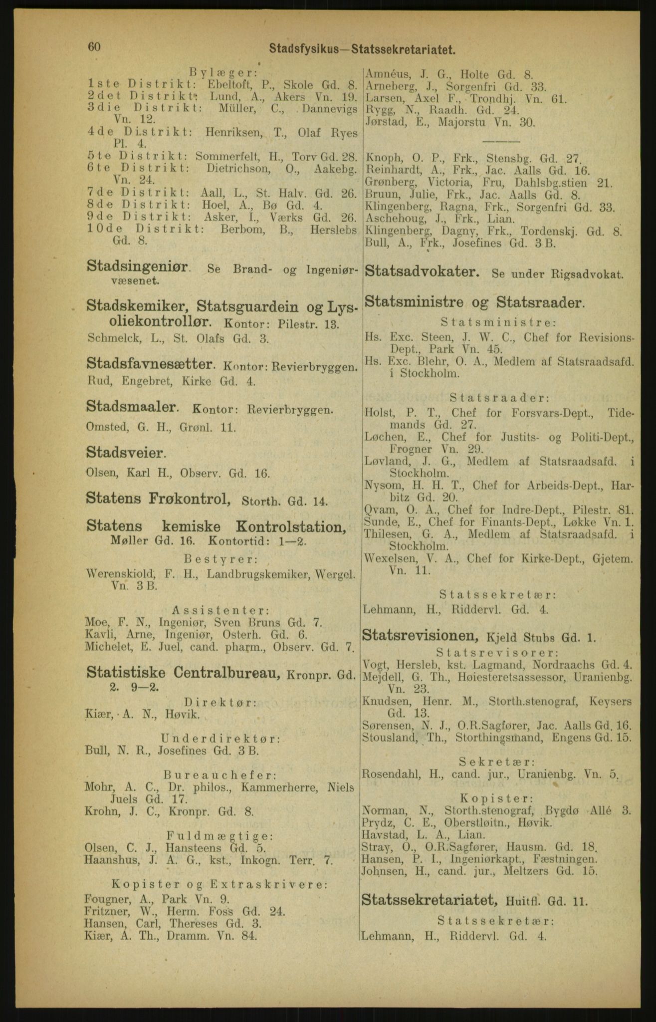 Kristiania/Oslo adressebok, PUBL/-, 1900, p. 60