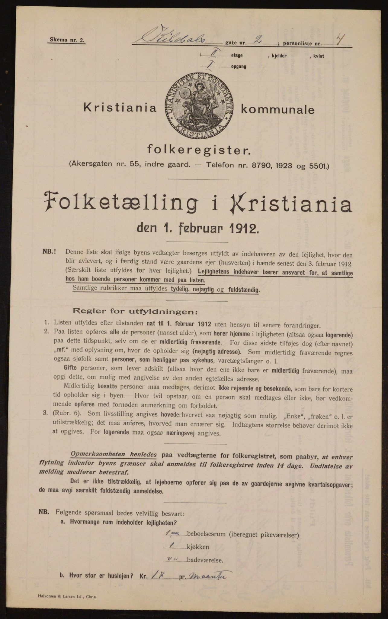 OBA, Municipal Census 1912 for Kristiania, 1912, p. 49770