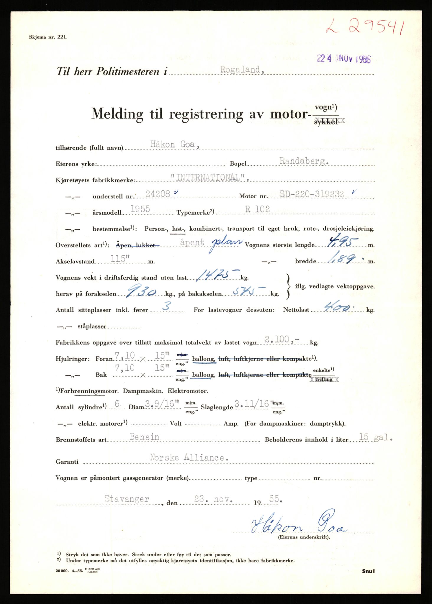 Stavanger trafikkstasjon, AV/SAST-A-101942/0/F/L0048: L-29100 - L-29899, 1930-1971, p. 1221