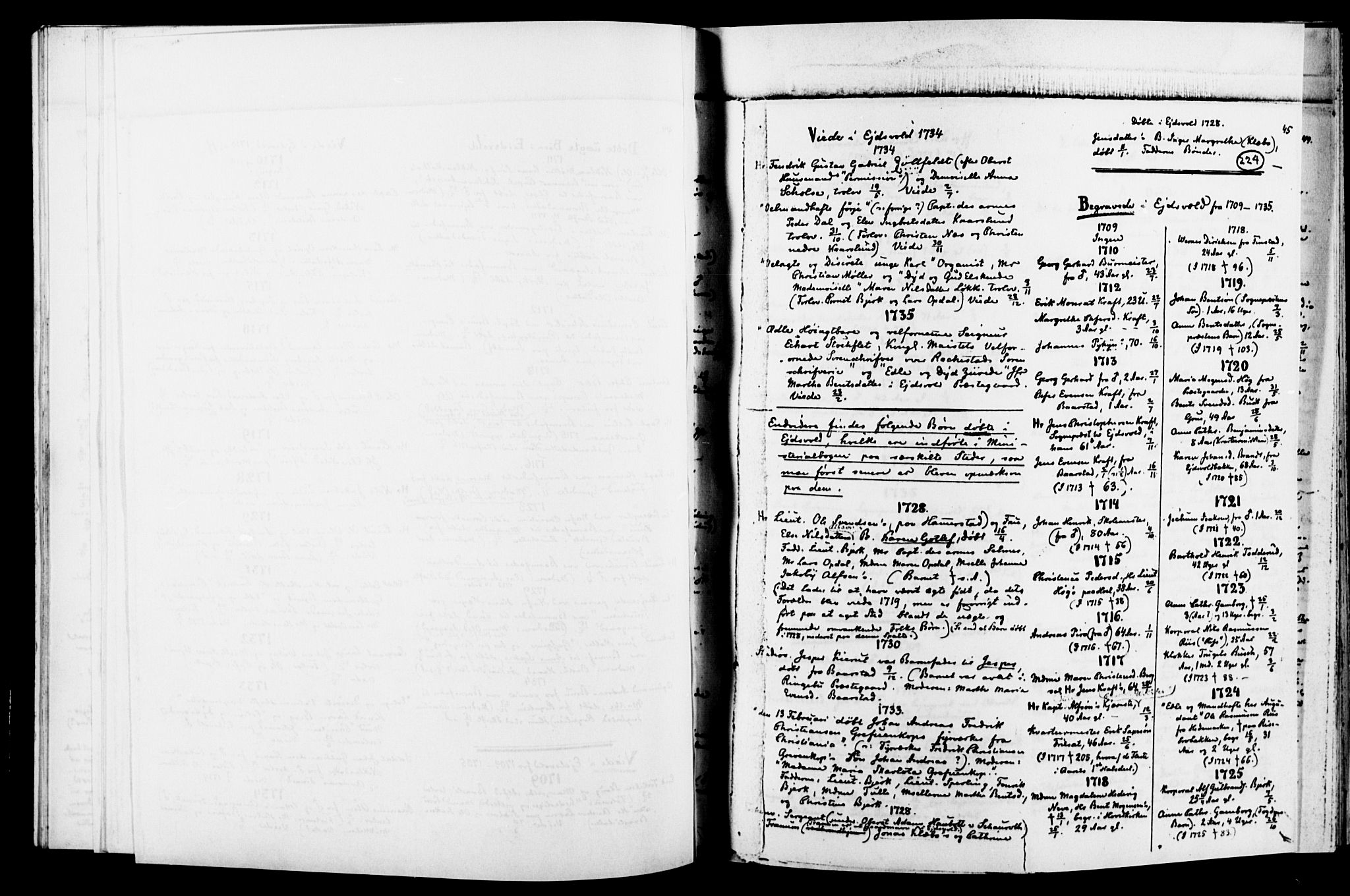 Eidsvoll prestekontor Kirkebøker, AV/SAO-A-10888/O/Oa/L0001: Other parish register no. 1, 1688-1856, p. 45