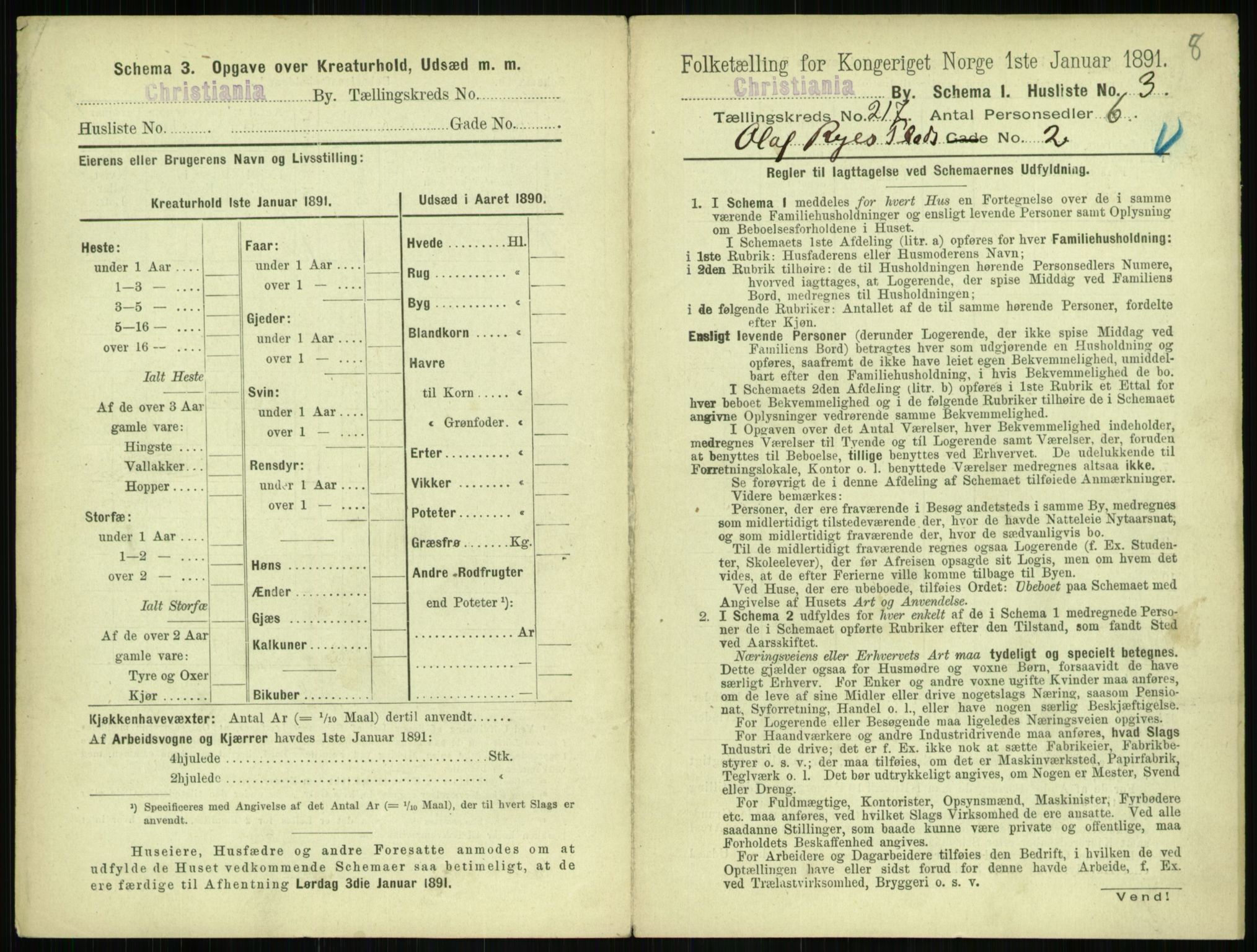 RA, 1891 census for 0301 Kristiania, 1891, p. 128301