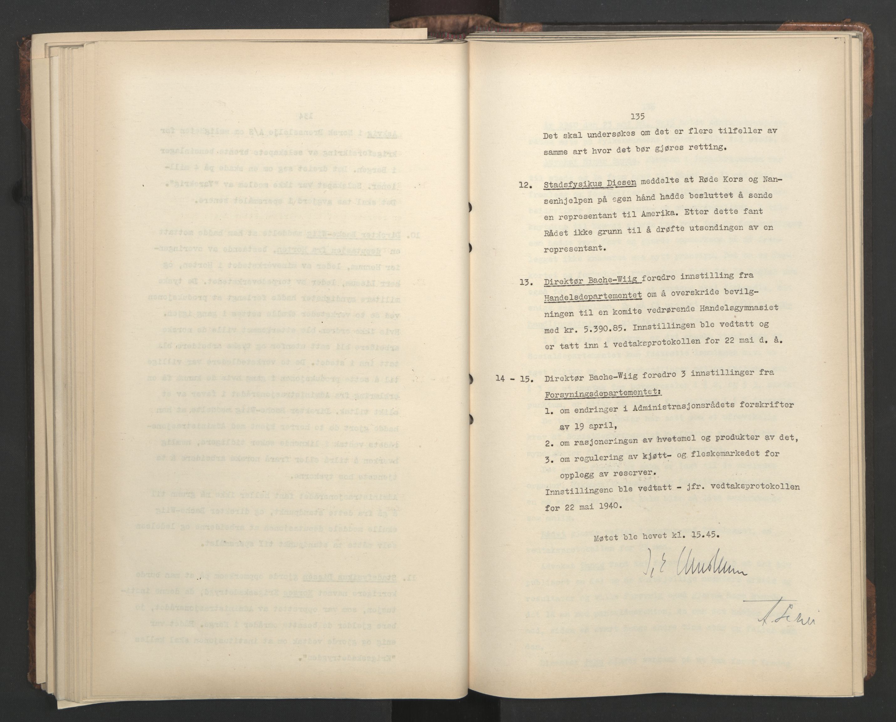 Administrasjonsrådet, AV/RA-S-1004/A/L0001: Møteprotokoll med tillegg 15/4-25/9, 1940, p. 135