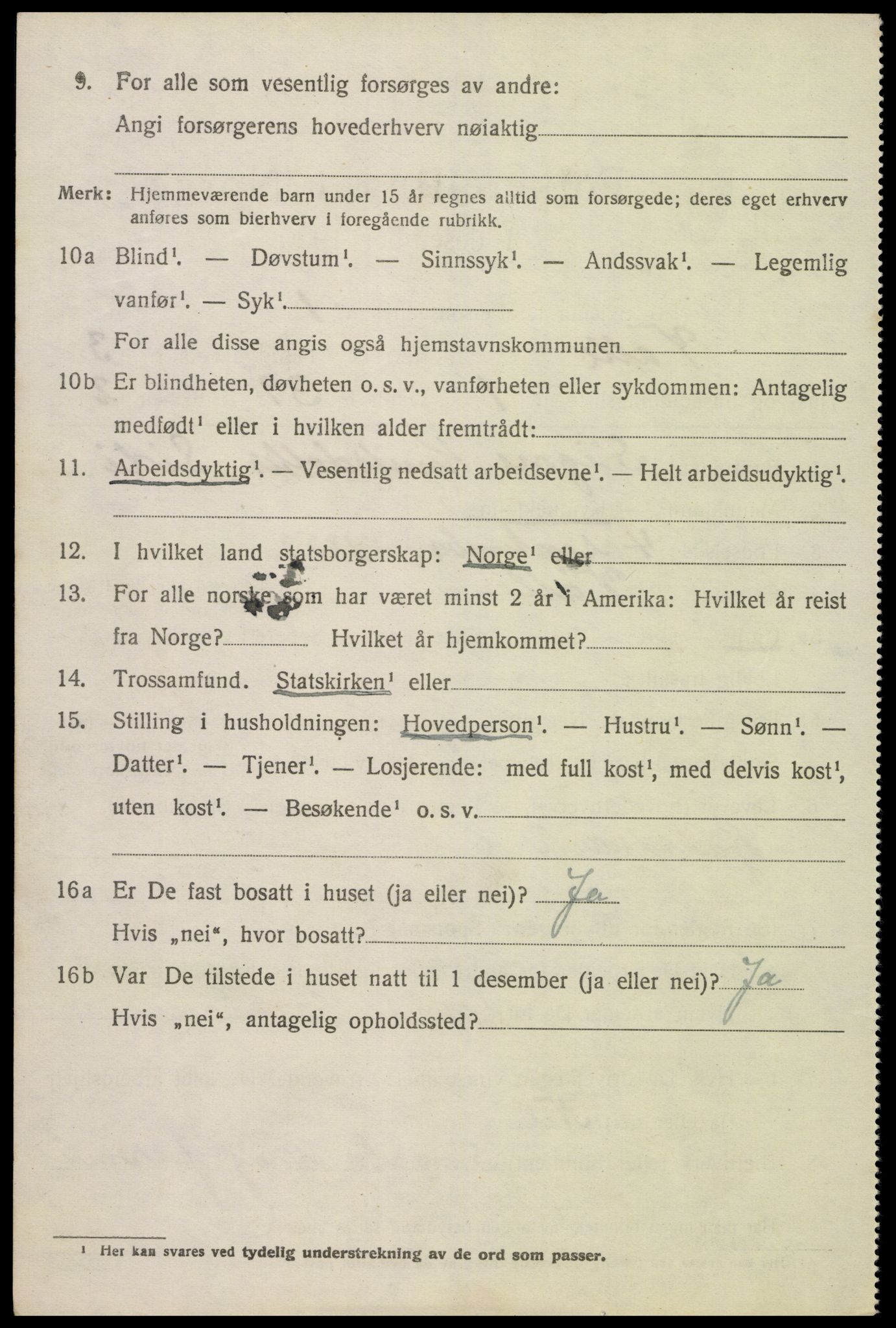 SAK, 1920 census for Valle, 1920, p. 1544