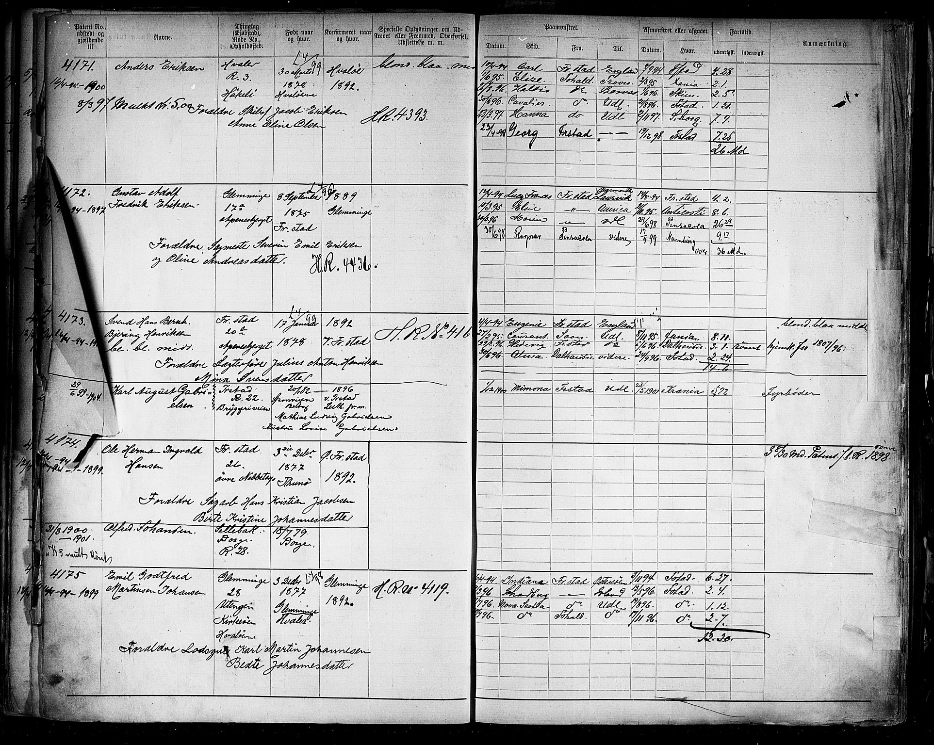 Fredrikstad mønstringskontor, AV/SAO-A-10569b/F/Fc/Fca/L0008: Annotasjonsrulle, 1898-1916, p. 37