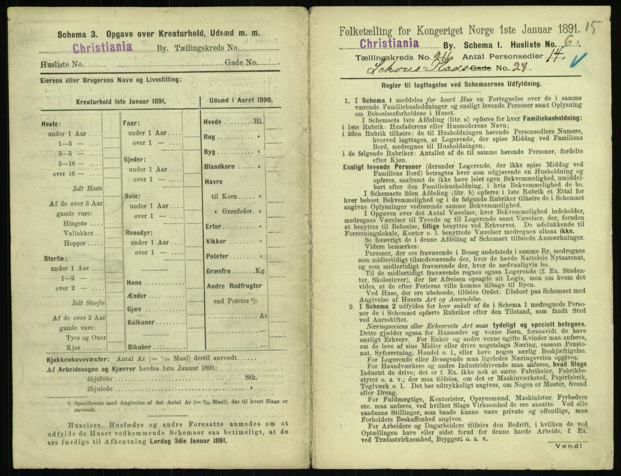 RA, 1891 census for 0301 Kristiania, 1891, p. 128018