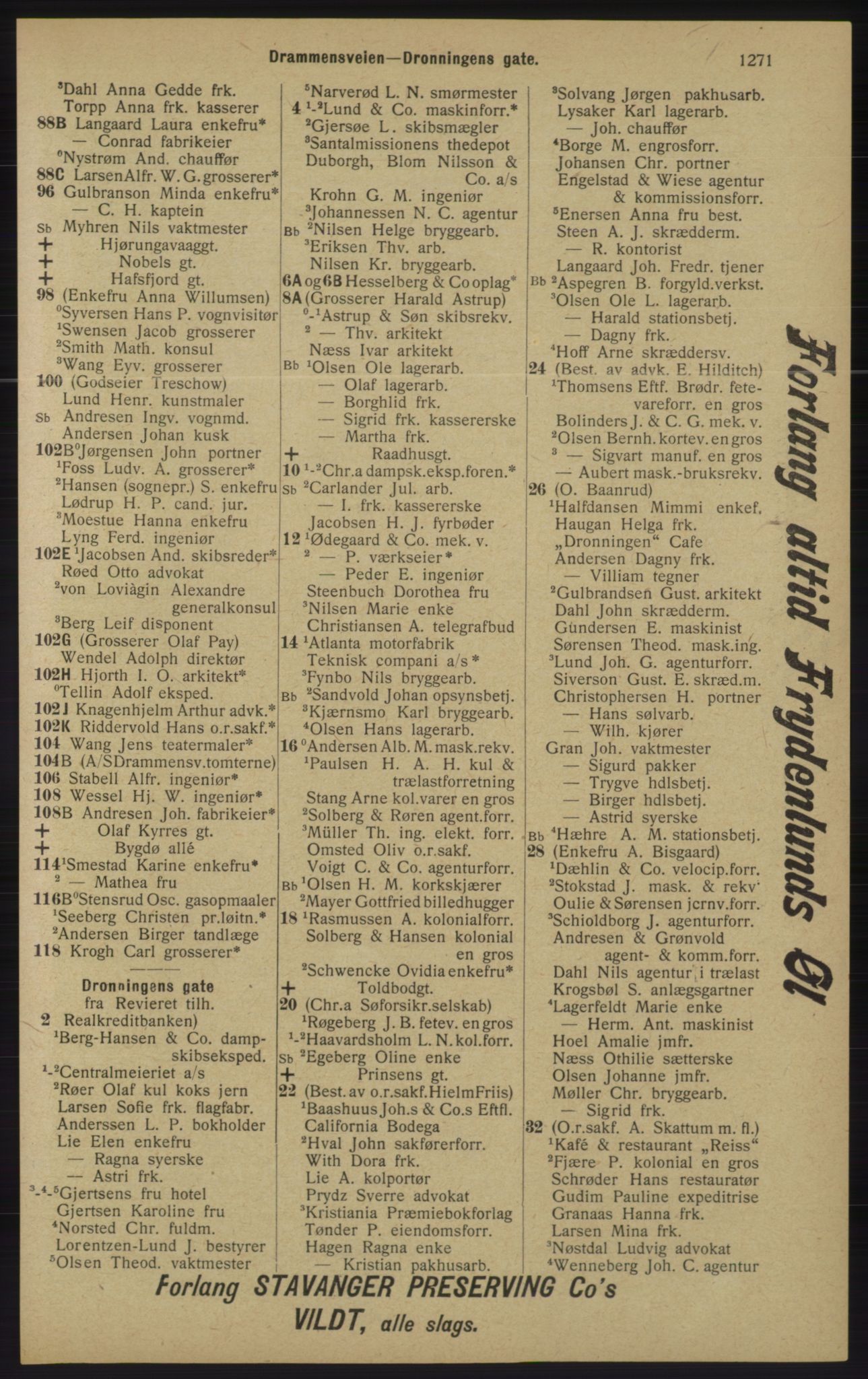 Kristiania/Oslo adressebok, PUBL/-, 1913, p. 1227