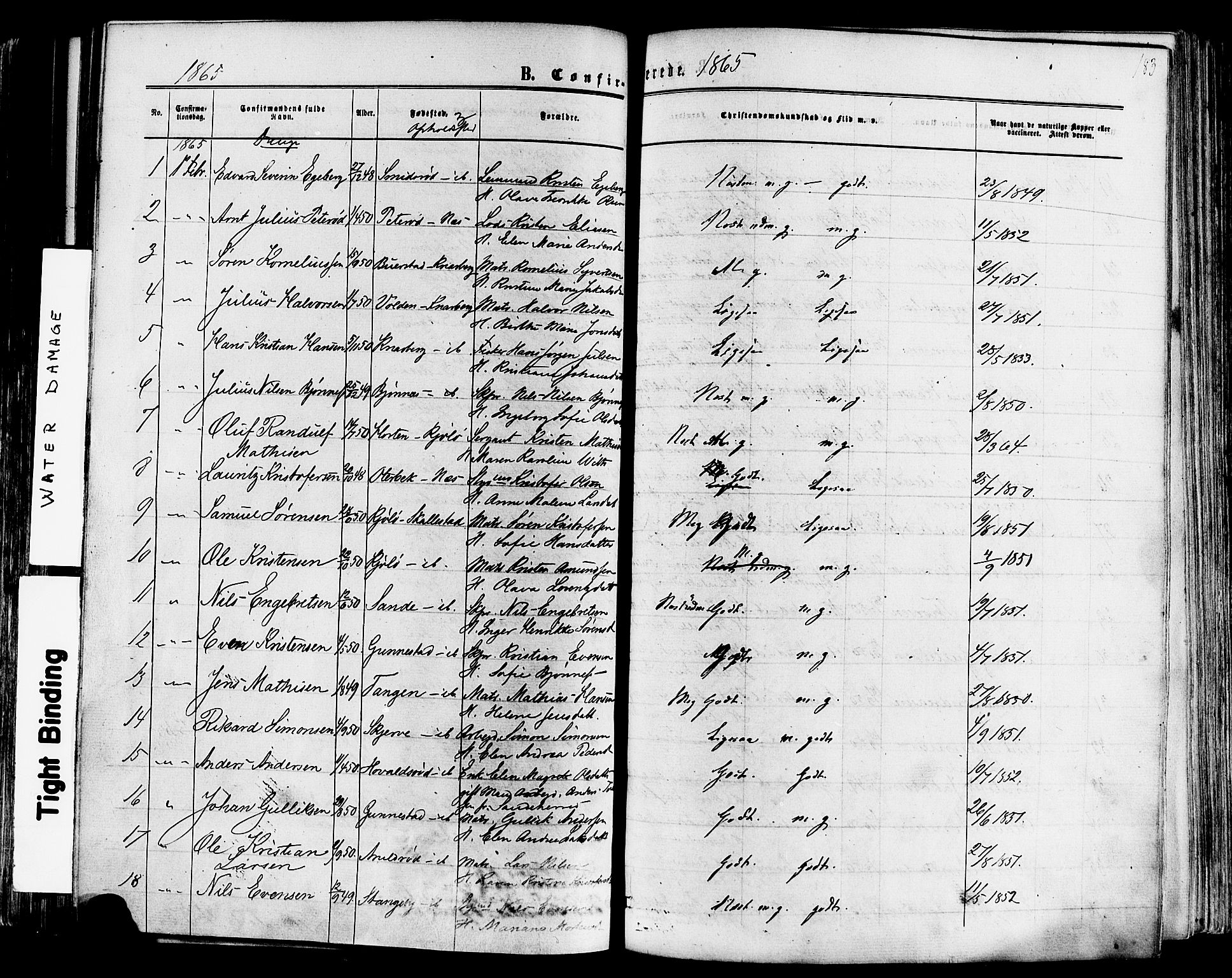 Nøtterøy kirkebøker, SAKO/A-354/F/Fa/L0007: Parish register (official) no. I 7, 1865-1877, p. 183