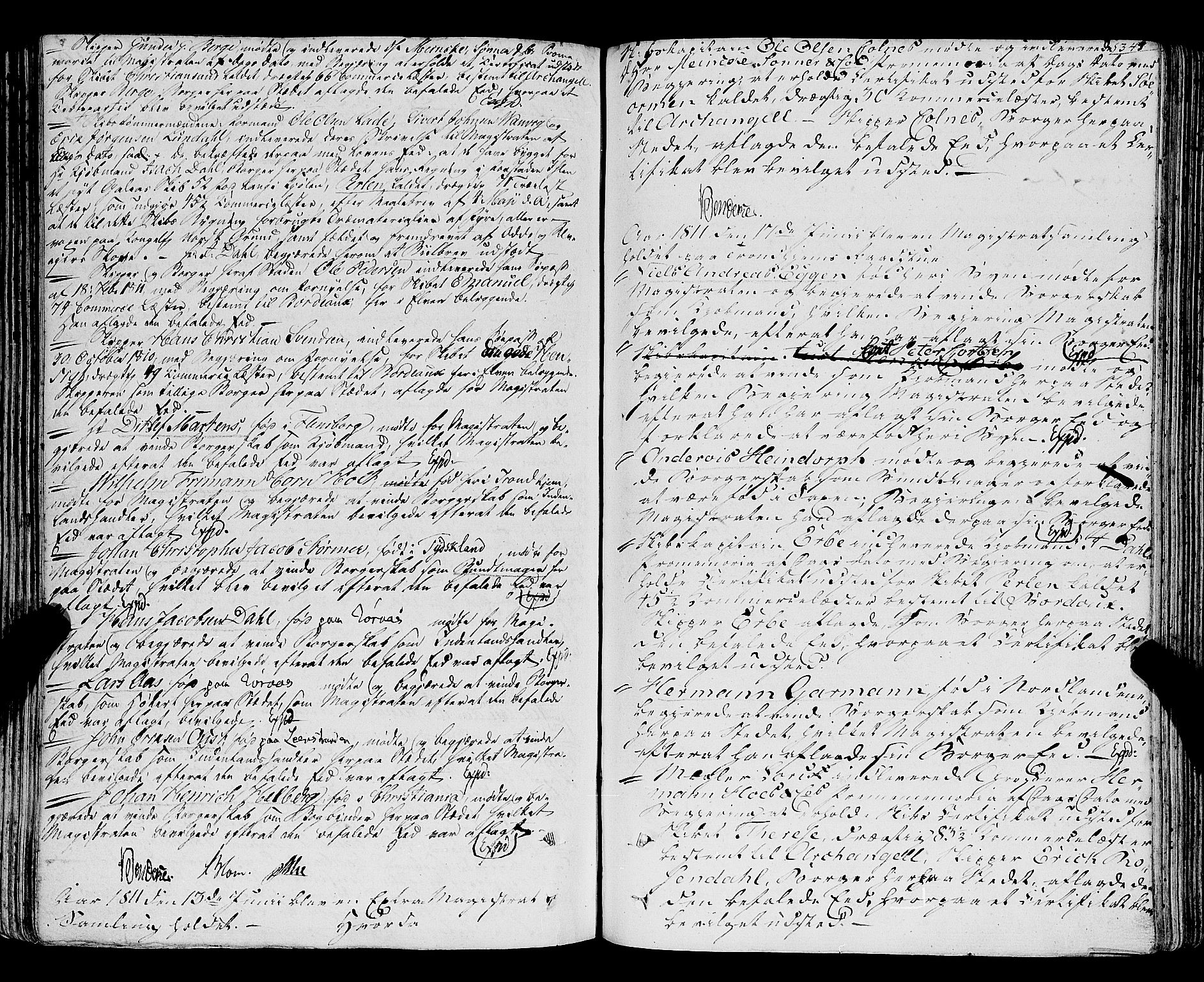 Trondheim magistrat, SAT/A-4372/A/Aa/L0018: Rådstueprotokoller, 1793-1826, p. 344