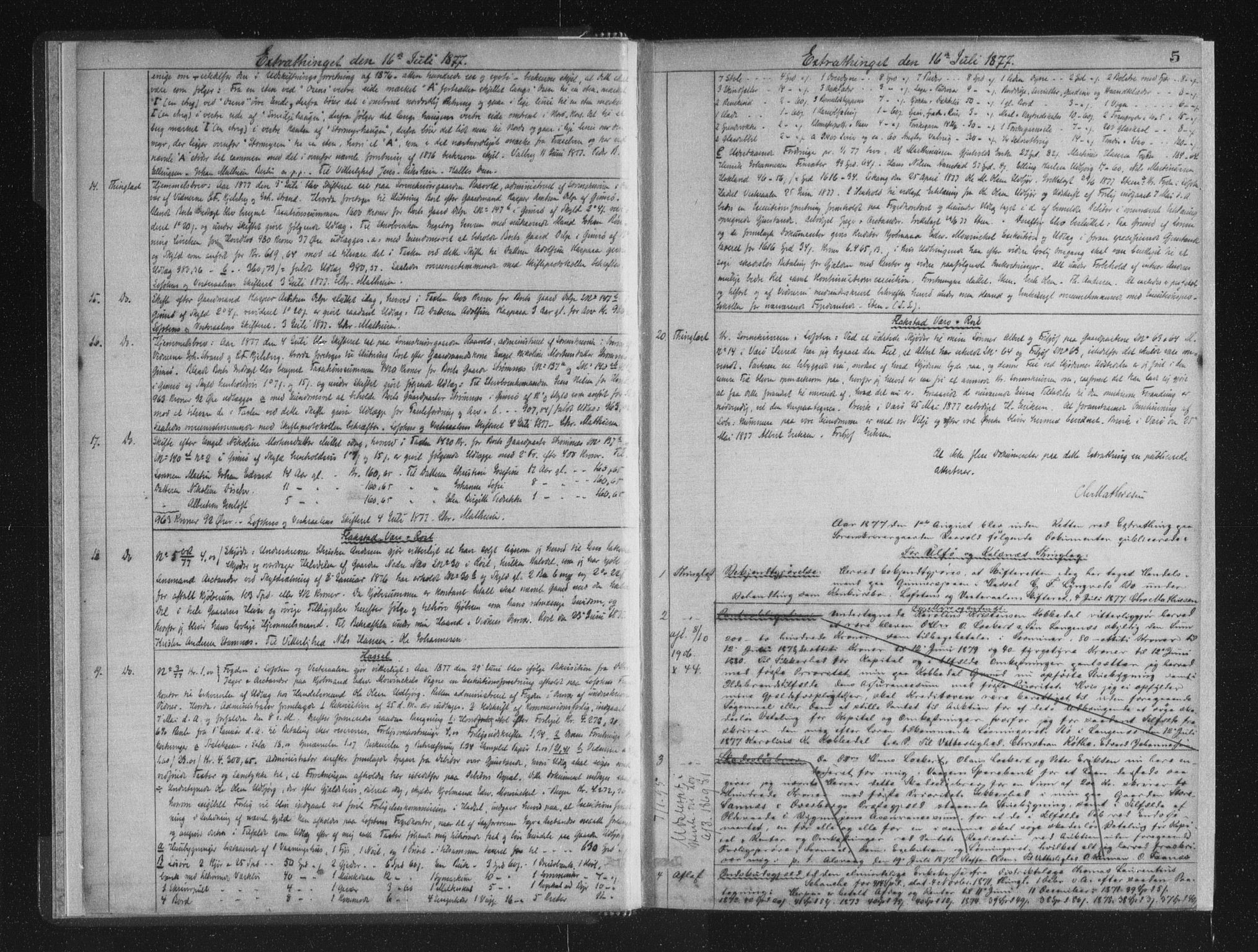 Vesterålen sorenskriveri, SAT/A-4180/1/2/2Ca/L0016: Mortgage book no. N-I, 1877-1879, p. 5