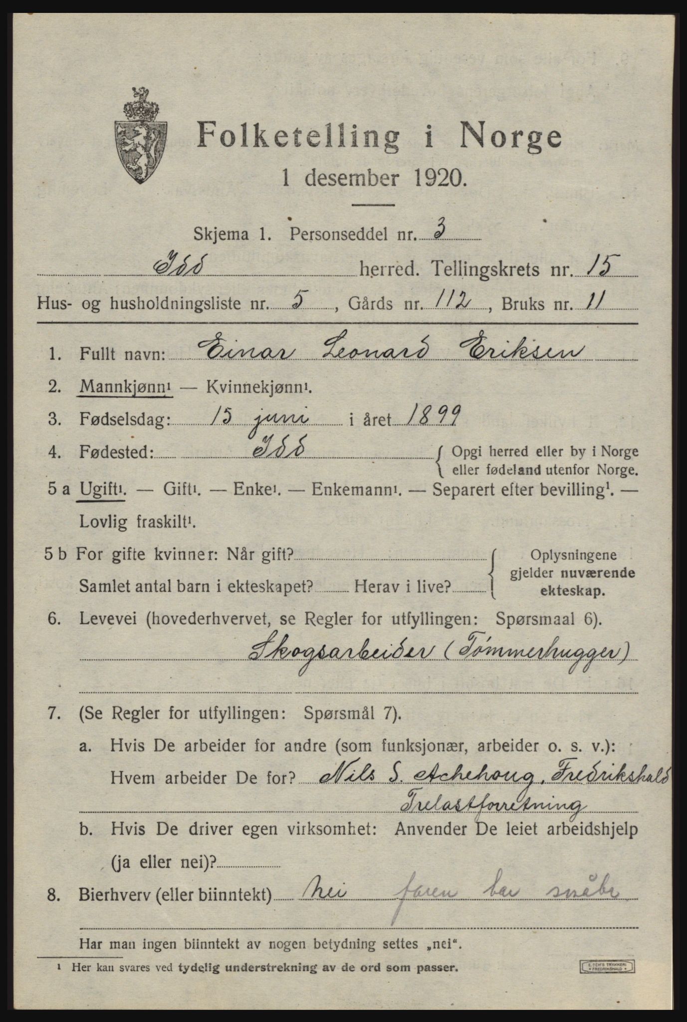 SAO, 1920 census for Idd, 1920, p. 13729