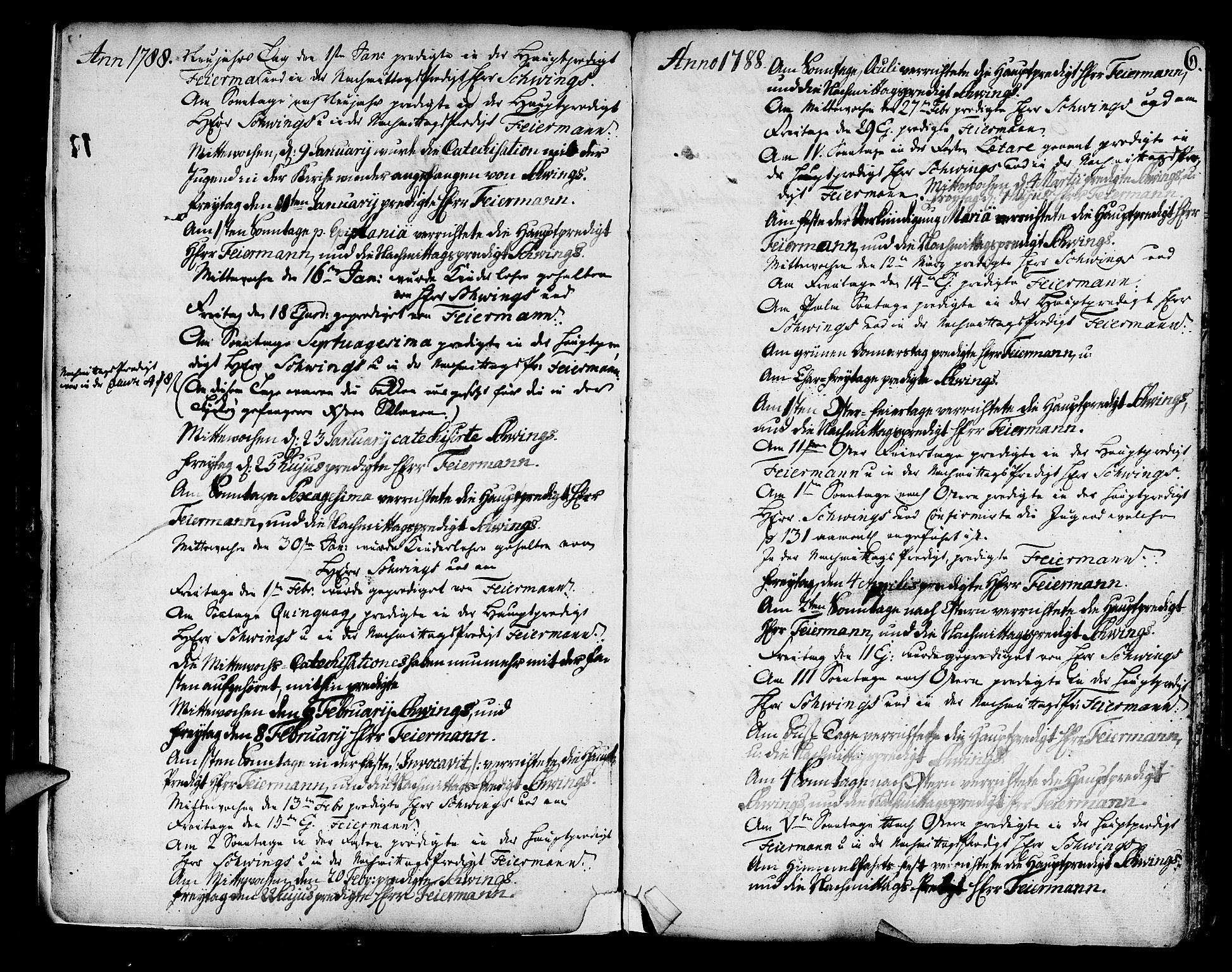 Mariakirken Sokneprestembete, AV/SAB-A-76901/H/Haa/L0003: Parish register (official) no. A 3, 1786-1815, p. 6