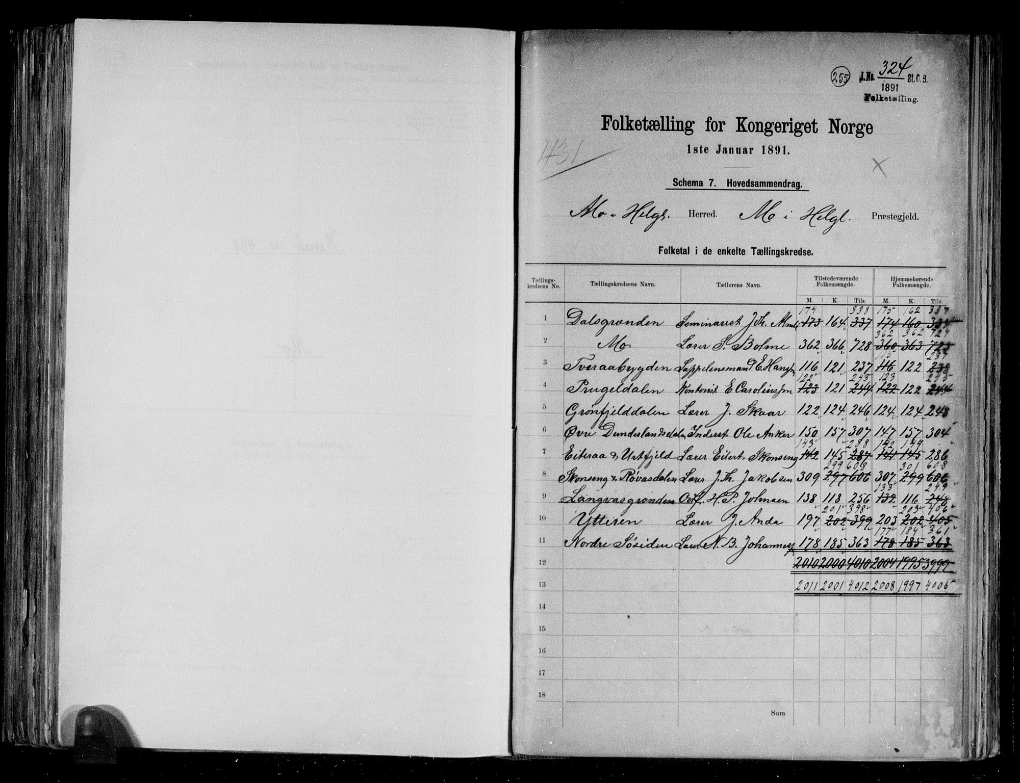 RA, 1891 census for 1833 Mo, 1891, p. 2