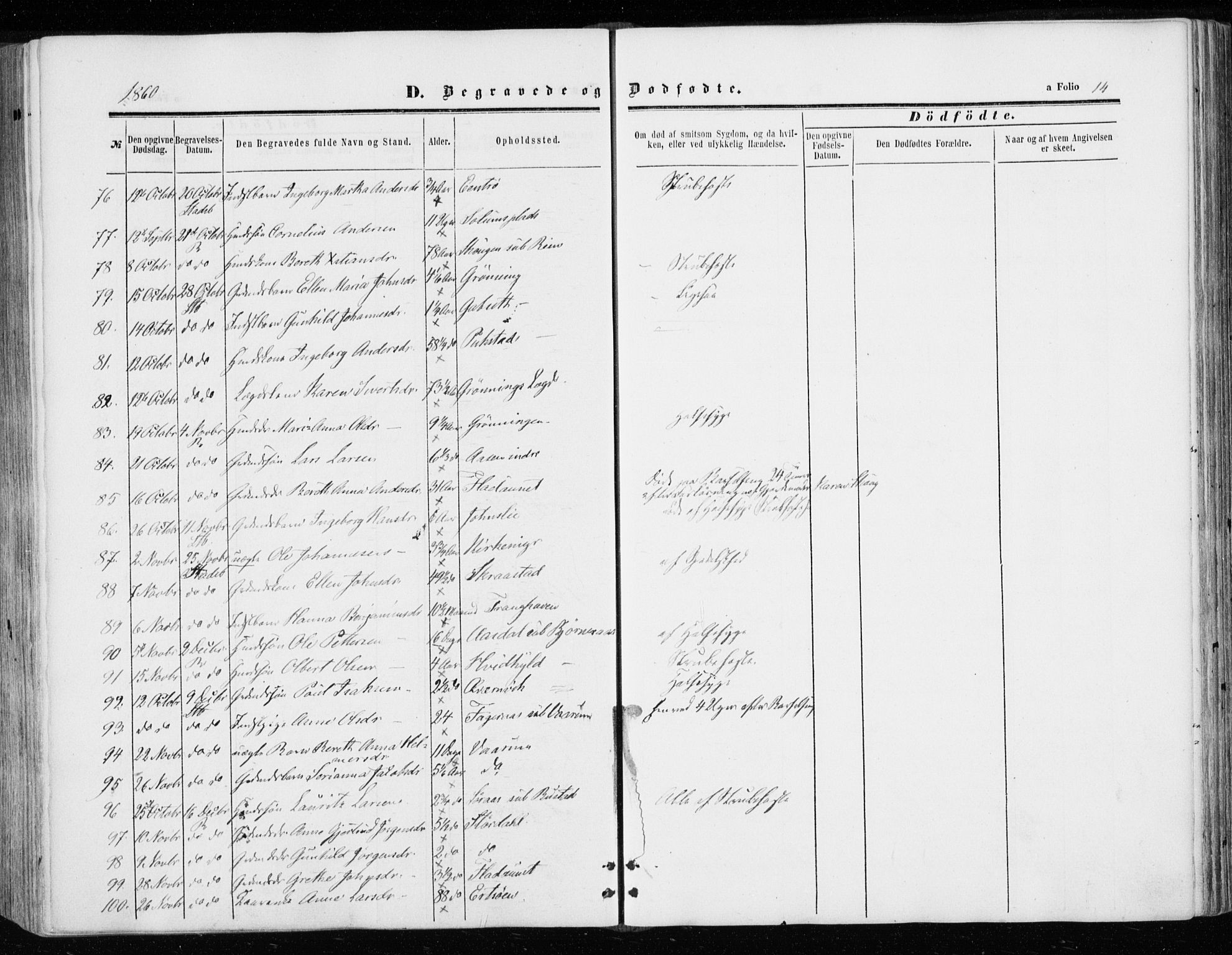 Ministerialprotokoller, klokkerbøker og fødselsregistre - Sør-Trøndelag, AV/SAT-A-1456/646/L0612: Parish register (official) no. 646A10, 1858-1869, p. 14