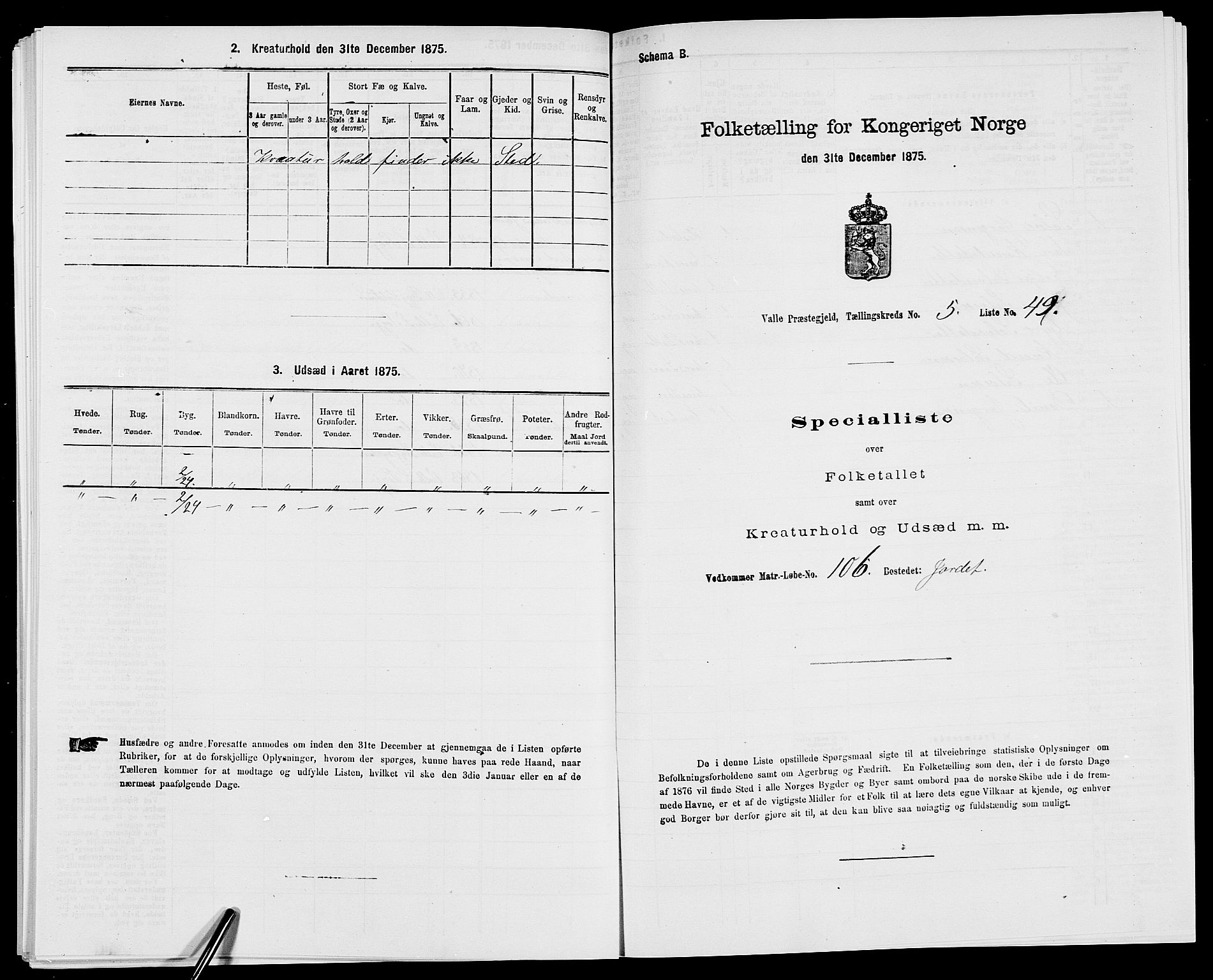 SAK, 1875 census for 0940P Valle, 1875, p. 547