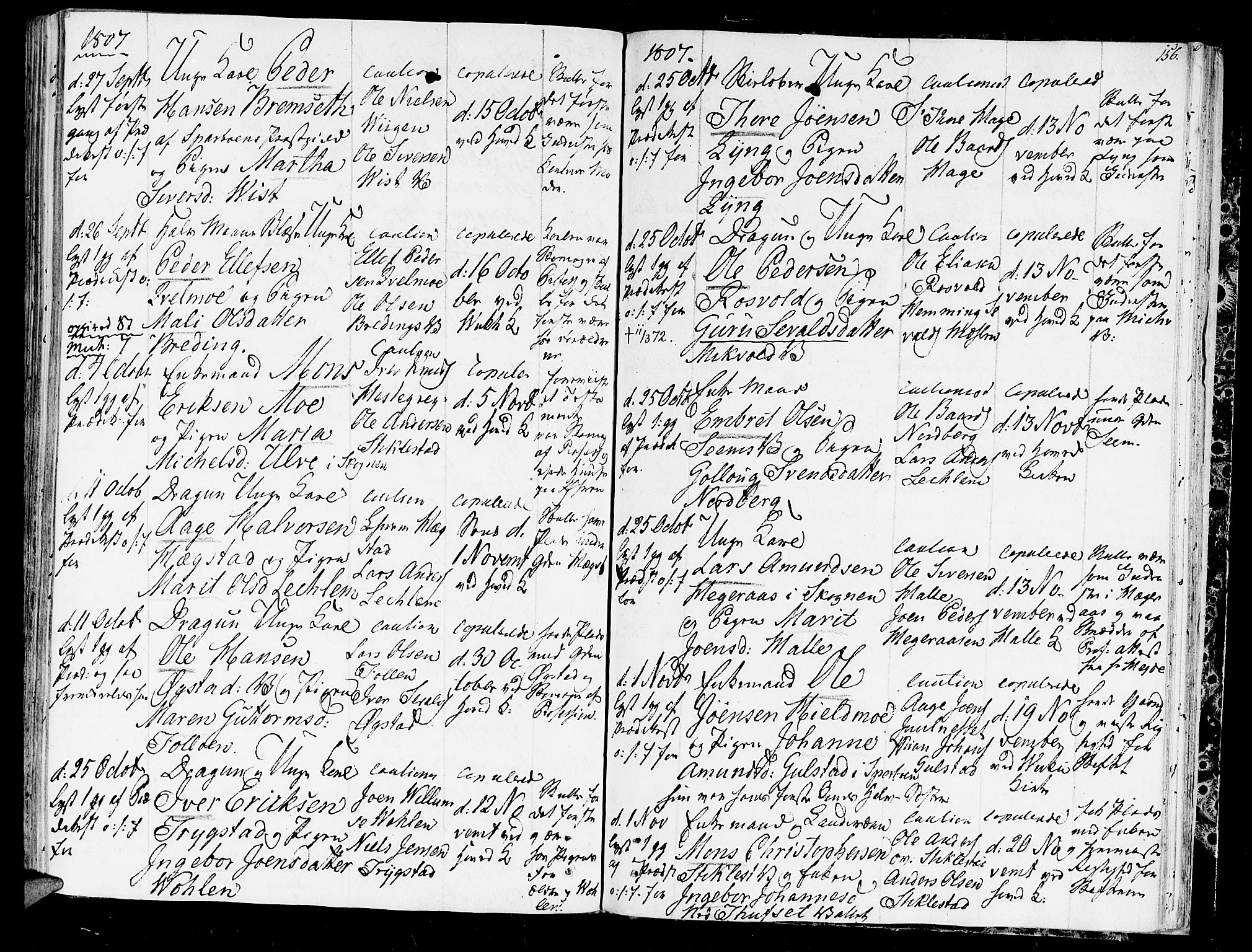 Ministerialprotokoller, klokkerbøker og fødselsregistre - Nord-Trøndelag, SAT/A-1458/723/L0233: Parish register (official) no. 723A04, 1805-1816, p. 156