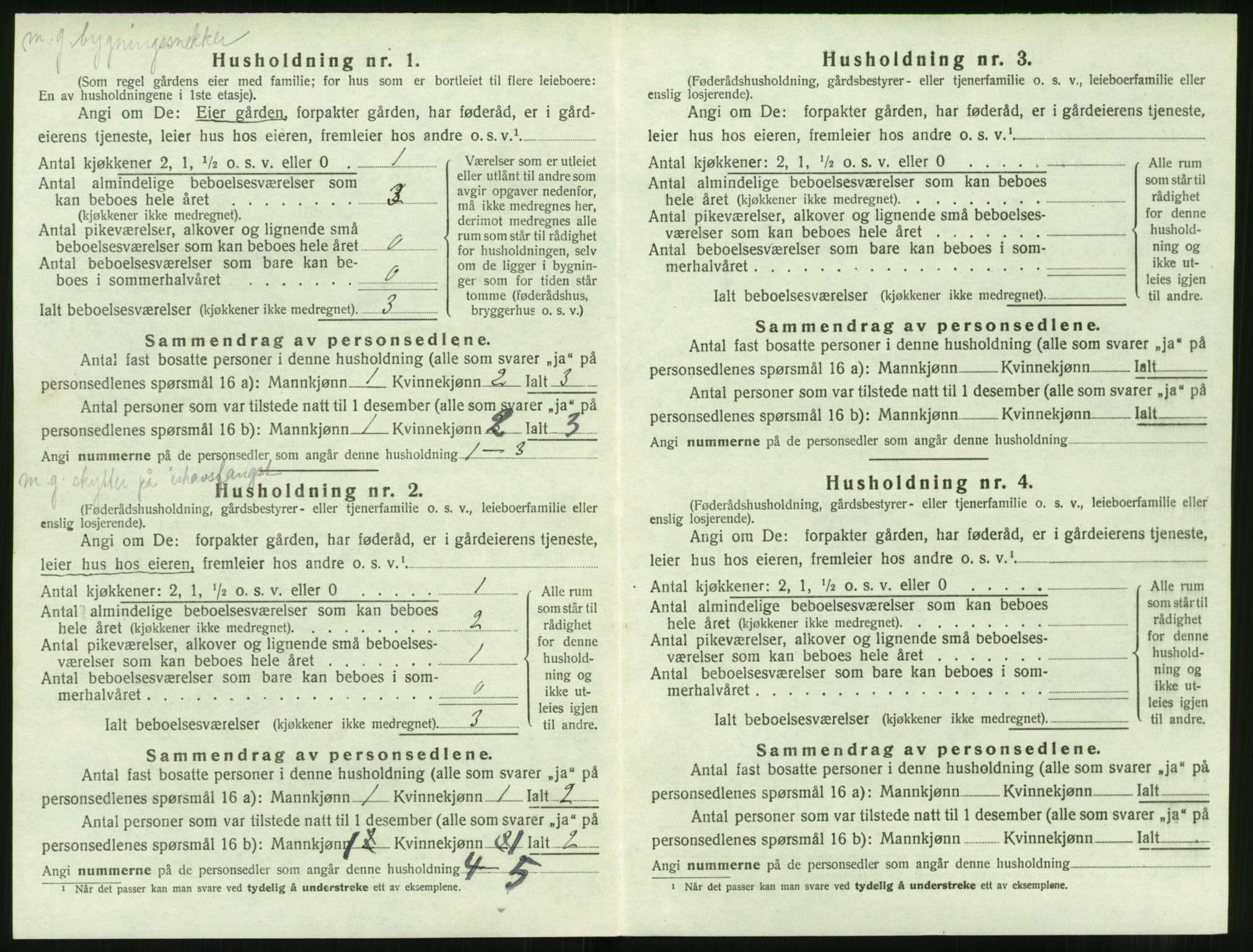 SAT, 1920 census for Ulstein, 1920, p. 433