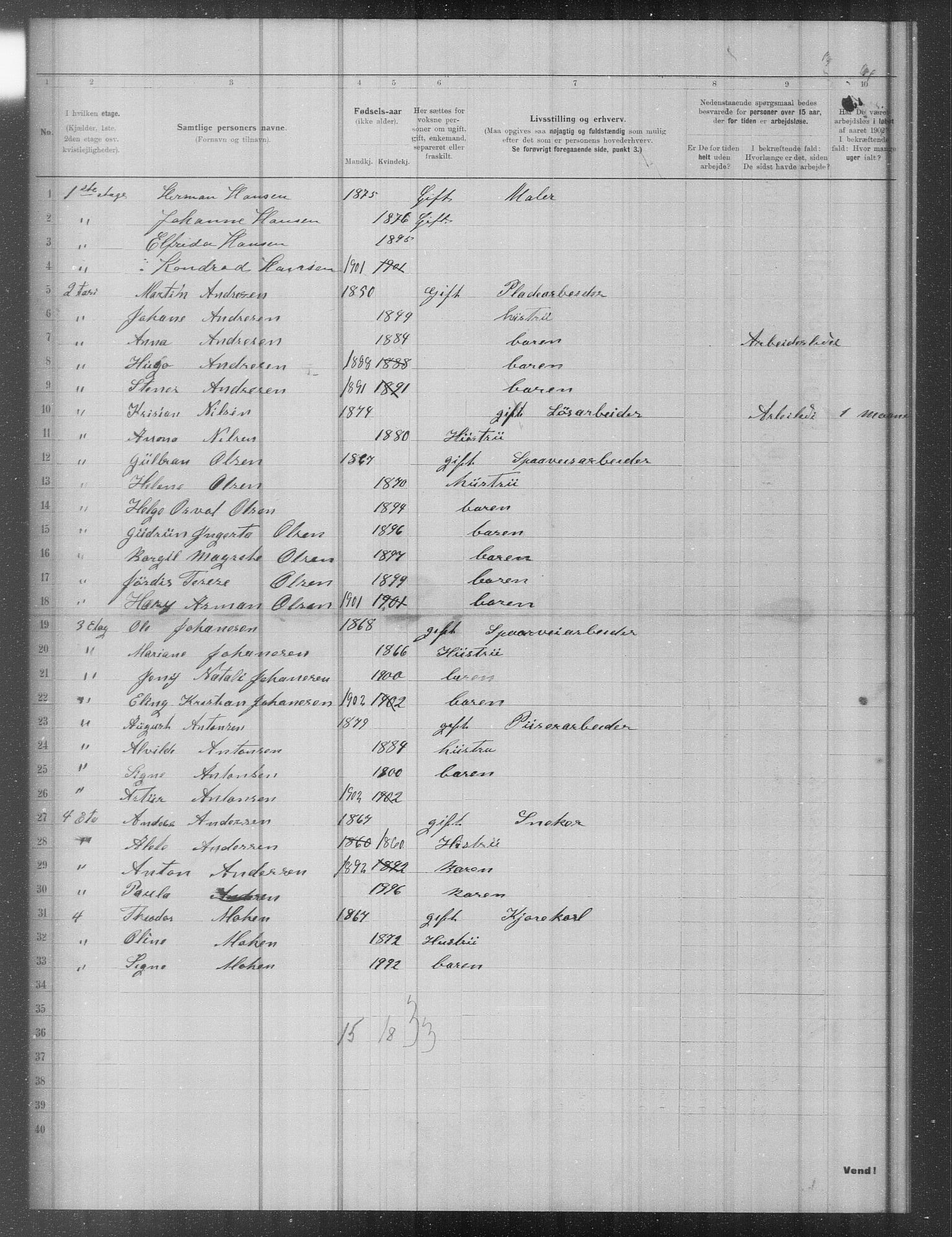 OBA, Municipal Census 1902 for Kristiania, 1902, p. 12486