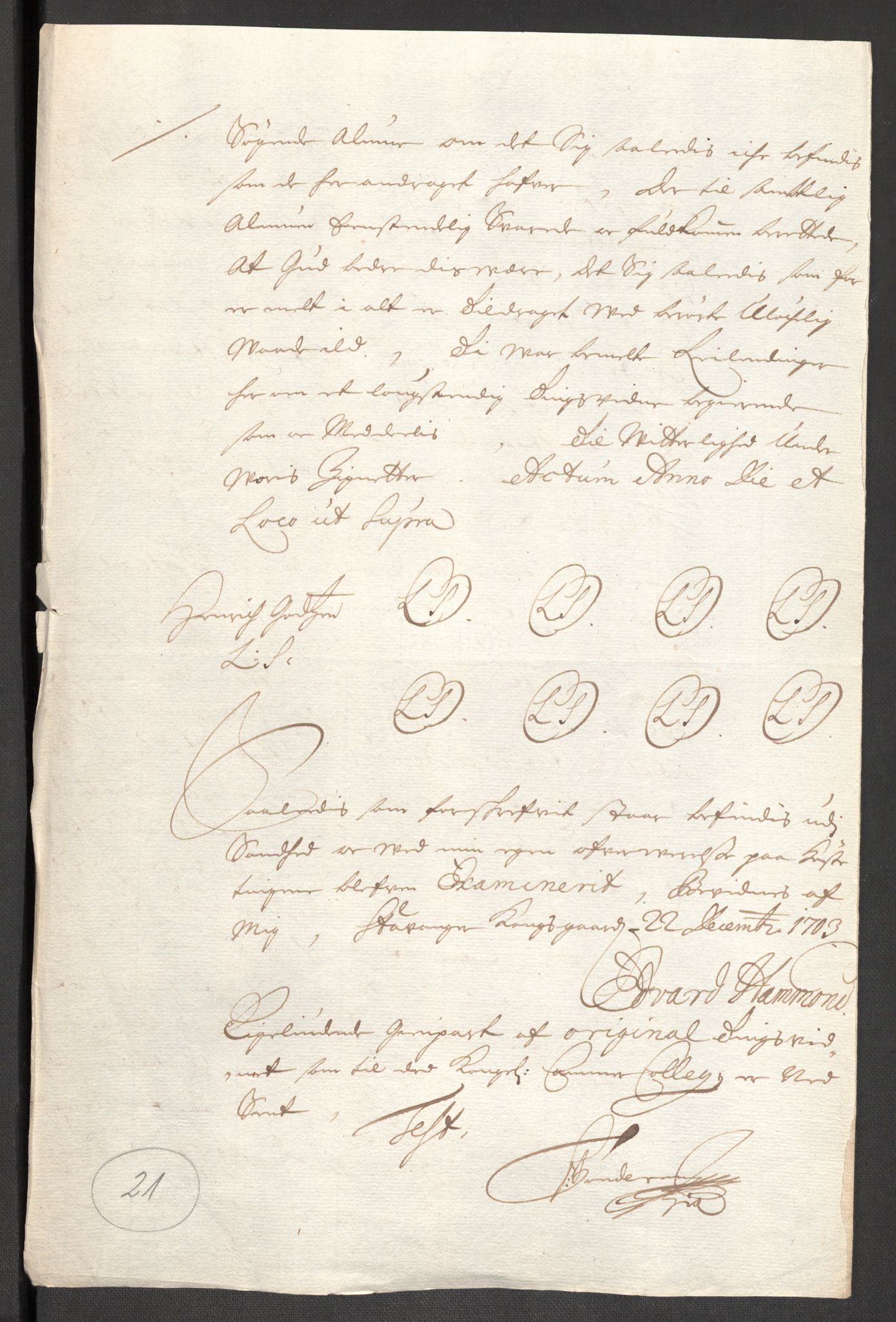 Rentekammeret inntil 1814, Reviderte regnskaper, Fogderegnskap, AV/RA-EA-4092/R47/L2860: Fogderegnskap Ryfylke, 1703-1705, p. 120