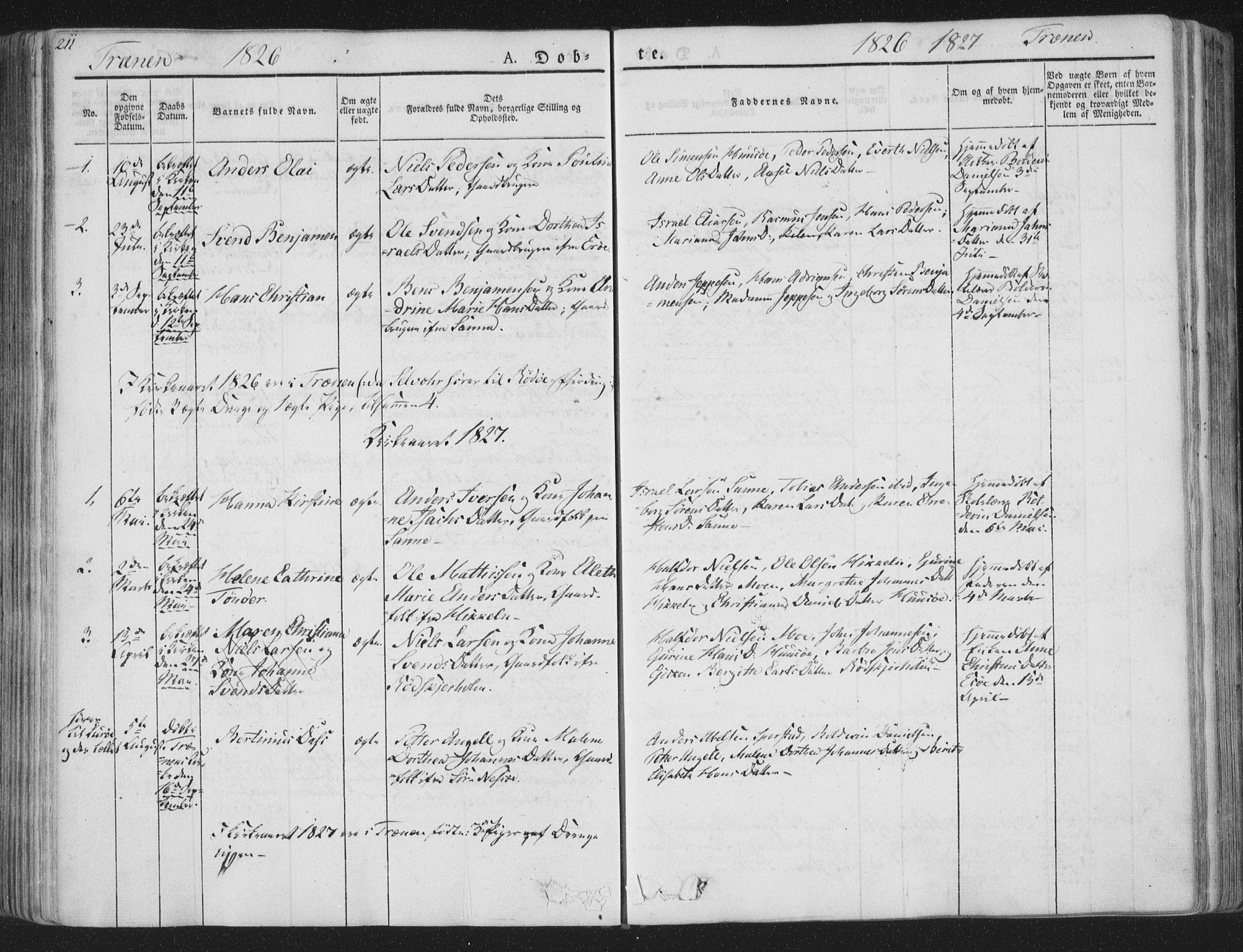 Ministerialprotokoller, klokkerbøker og fødselsregistre - Nordland, SAT/A-1459/839/L0565: Parish register (official) no. 839A02, 1825-1862, p. 211