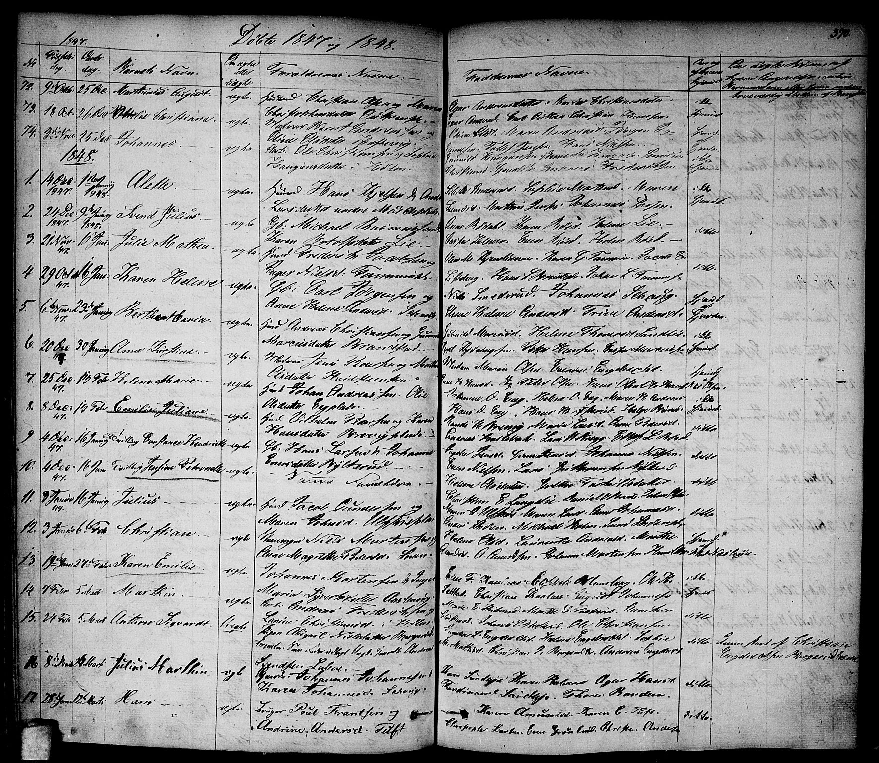 Vestby prestekontor Kirkebøker, AV/SAO-A-10893/F/Fa/L0006: Parish register (official) no. I 6, 1827-1849, p. 370