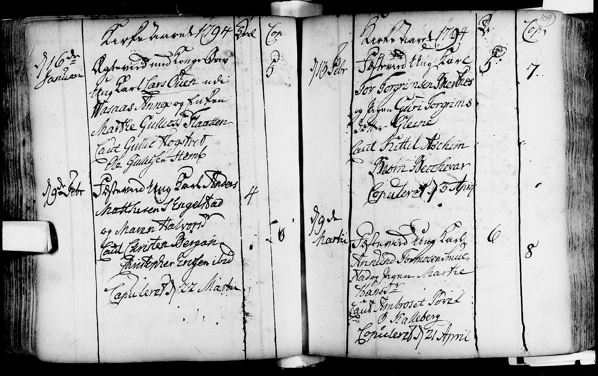 Lardal kirkebøker, AV/SAKO-A-350/F/Fa/L0004: Parish register (official) no. i 4, 1733-1815, p. 109