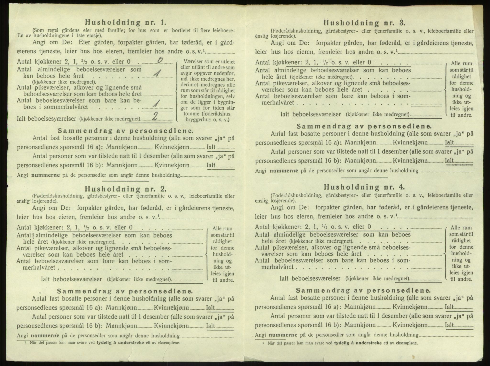 SAB, 1920 census for Naustdal, 1920, p. 860