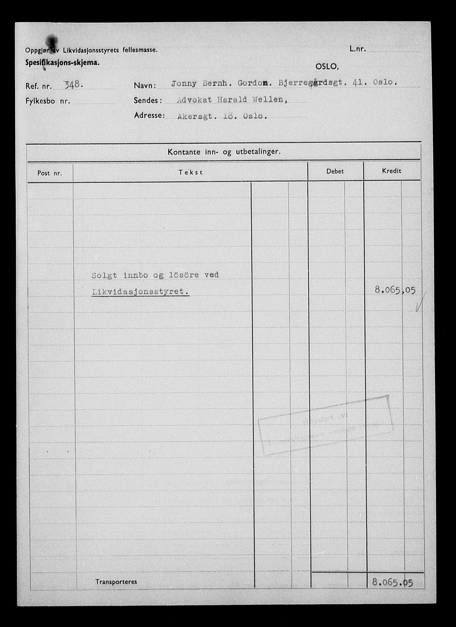 Justisdepartementet, Tilbakeføringskontoret for inndratte formuer, AV/RA-S-1564/H/Hc/Hcc/L0940: --, 1945-1947, p. 137