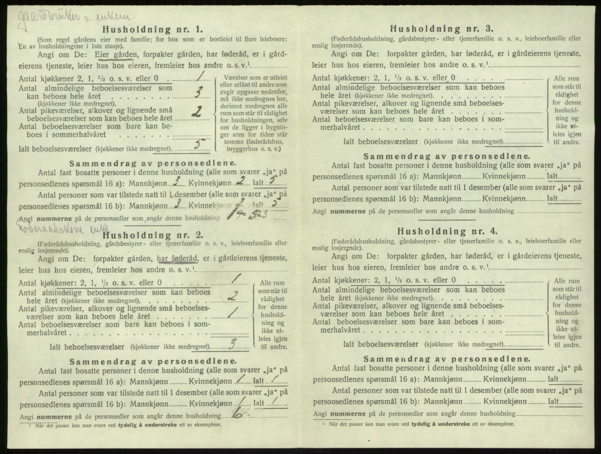 SAB, 1920 census for Kyrkjebø, 1920, p. 163