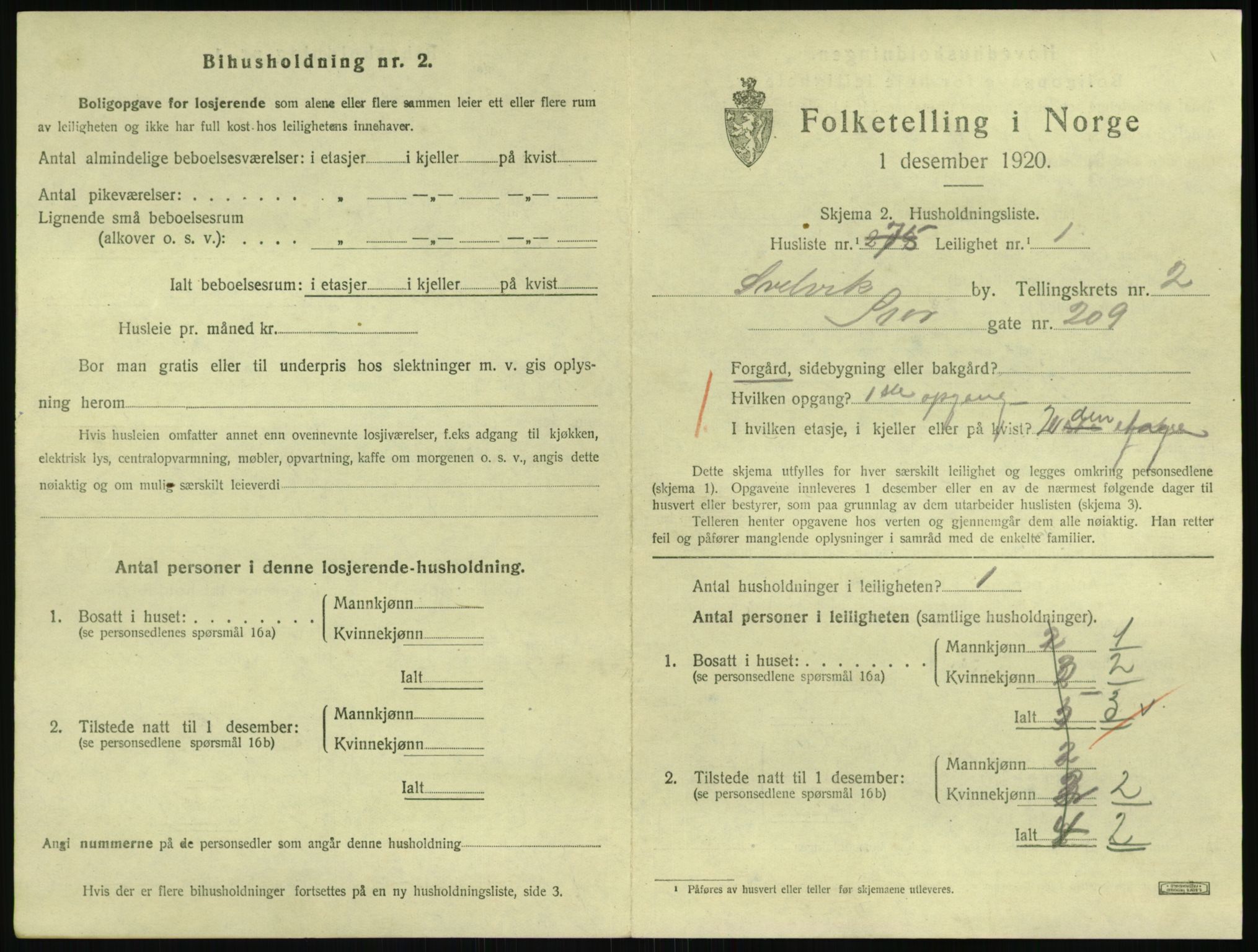 SAKO, 1920 census for Svelvik, 1920, p. 1059