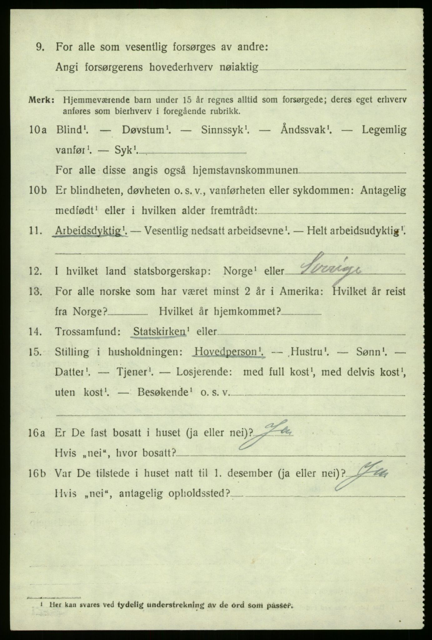 SAO, 1920 census for Borge, 1920, p. 5134