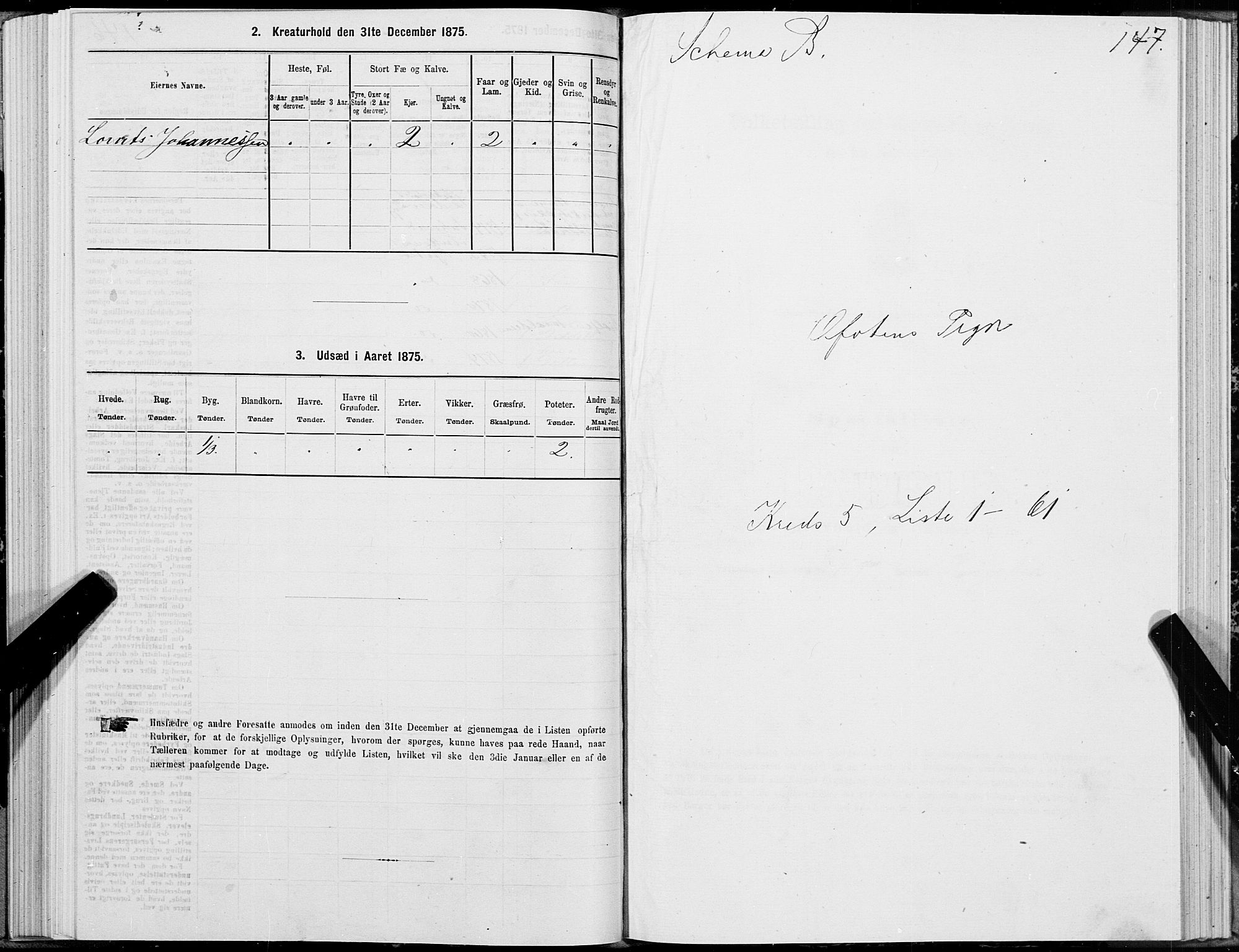SAT, 1875 census for 1853P Ofoten, 1875, p. 3147