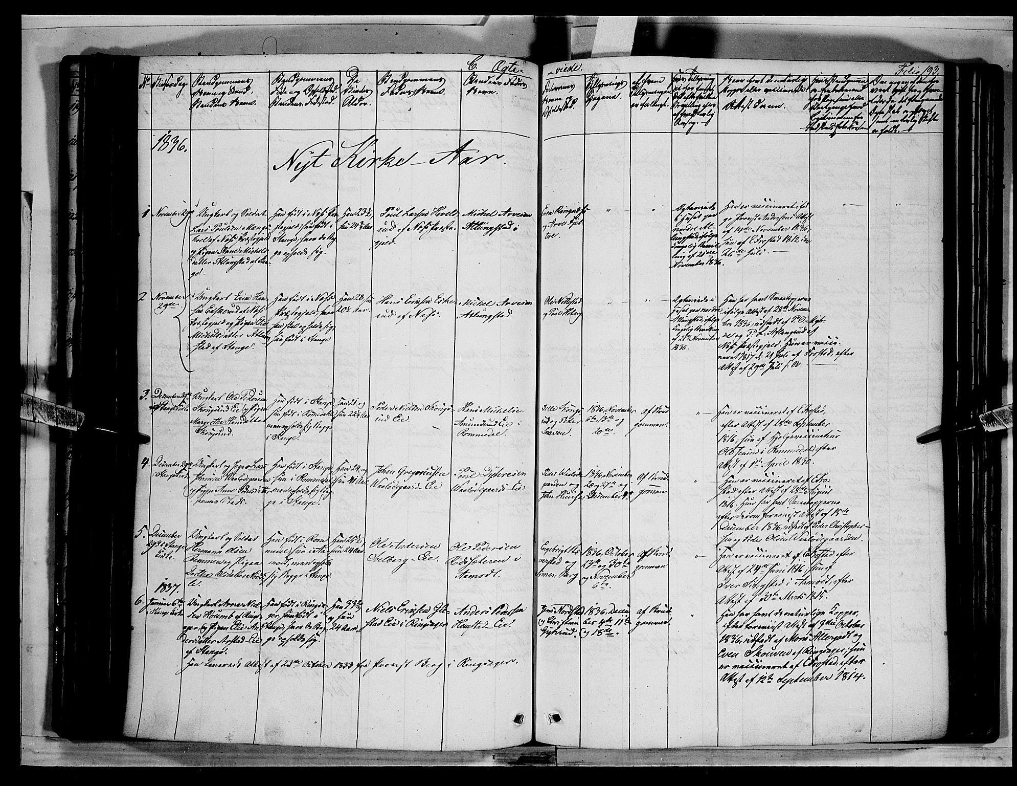 Stange prestekontor, SAH/PREST-002/K/L0010: Parish register (official) no. 10, 1835-1845, p. 193
