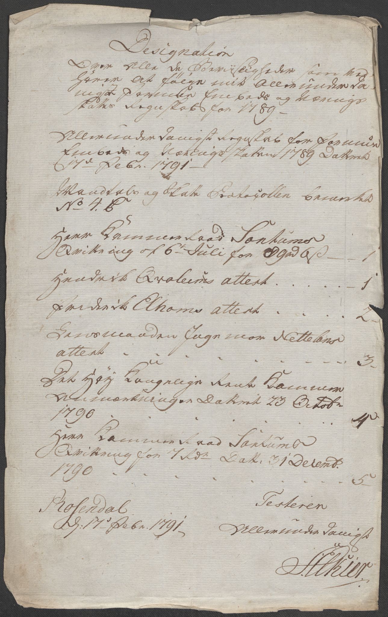 Rentekammeret inntil 1814, Reviderte regnskaper, Mindre regnskaper, RA/EA-4068/Rf/Rfe/L0039: Rosendal baroni, Ryfylke fogderi, 1789, p. 10