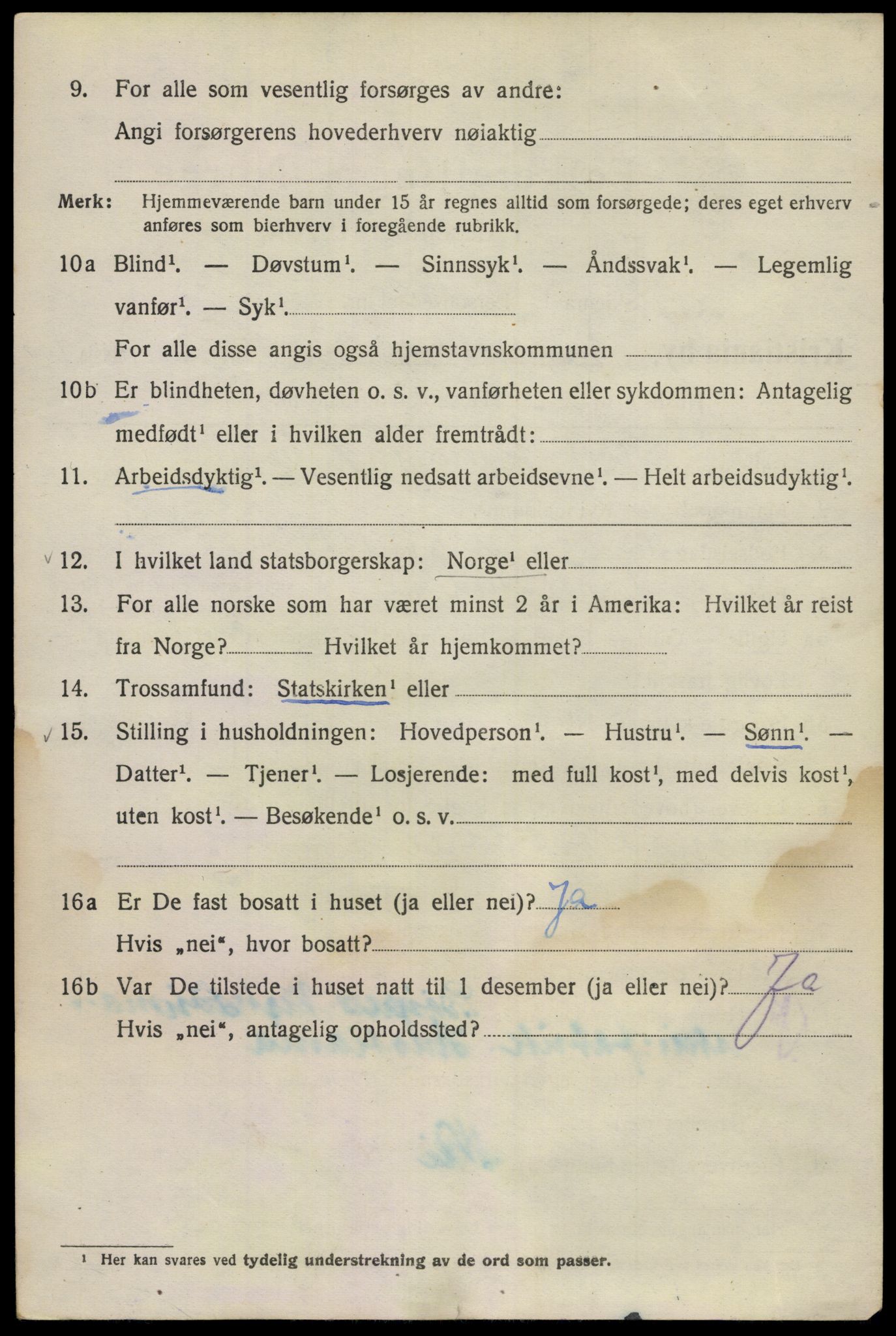 SAO, 1920 census for Kristiania, 1920, p. 238378