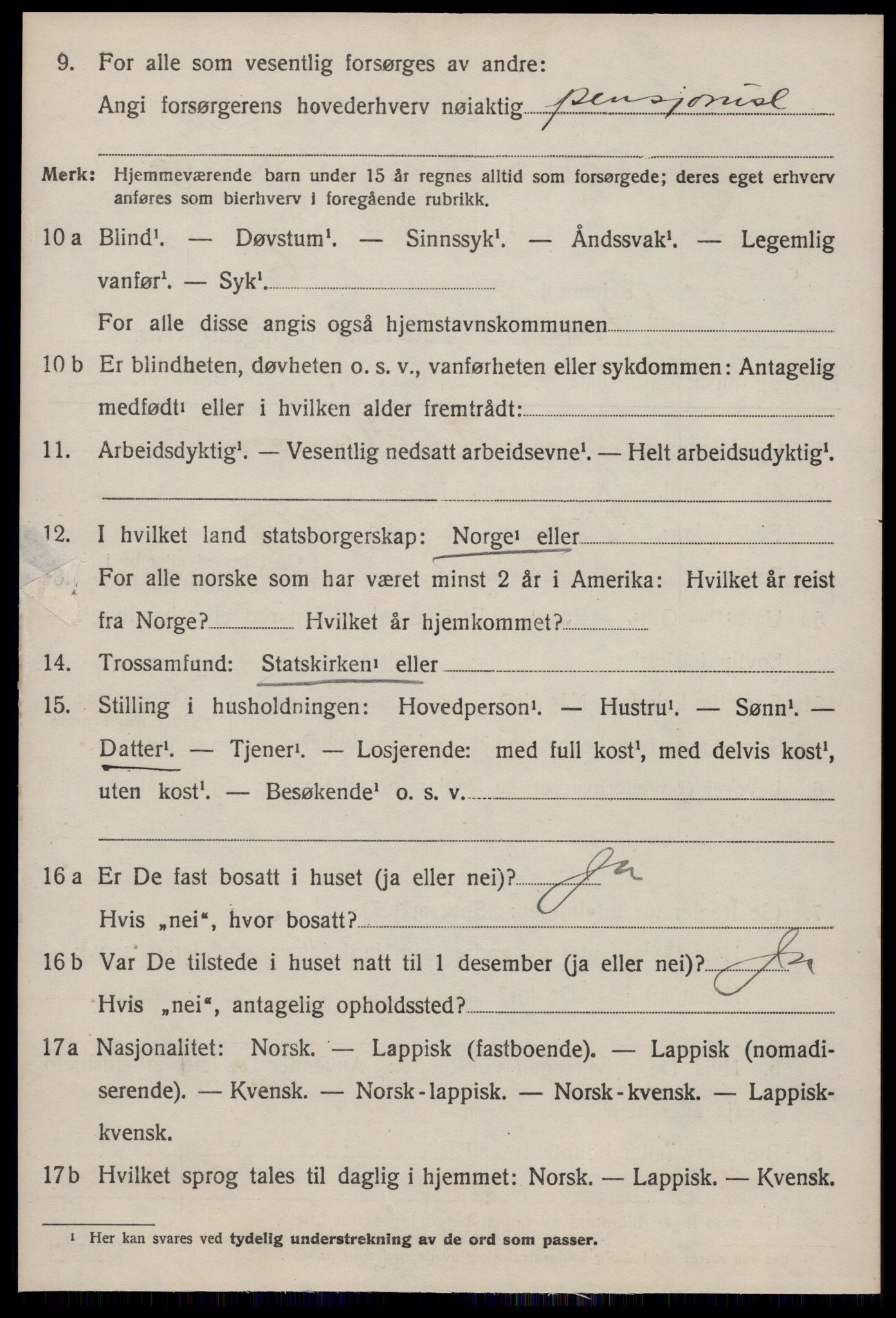 SAT, 1920 census for Støren, 1920, p. 1427