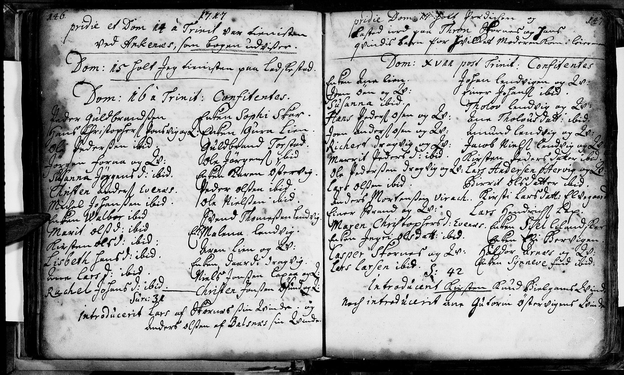 Ministerialprotokoller, klokkerbøker og fødselsregistre - Nordland, SAT/A-1459/863/L0890: Parish register (official) no. 863A02, 1714-1732, p. 146-147