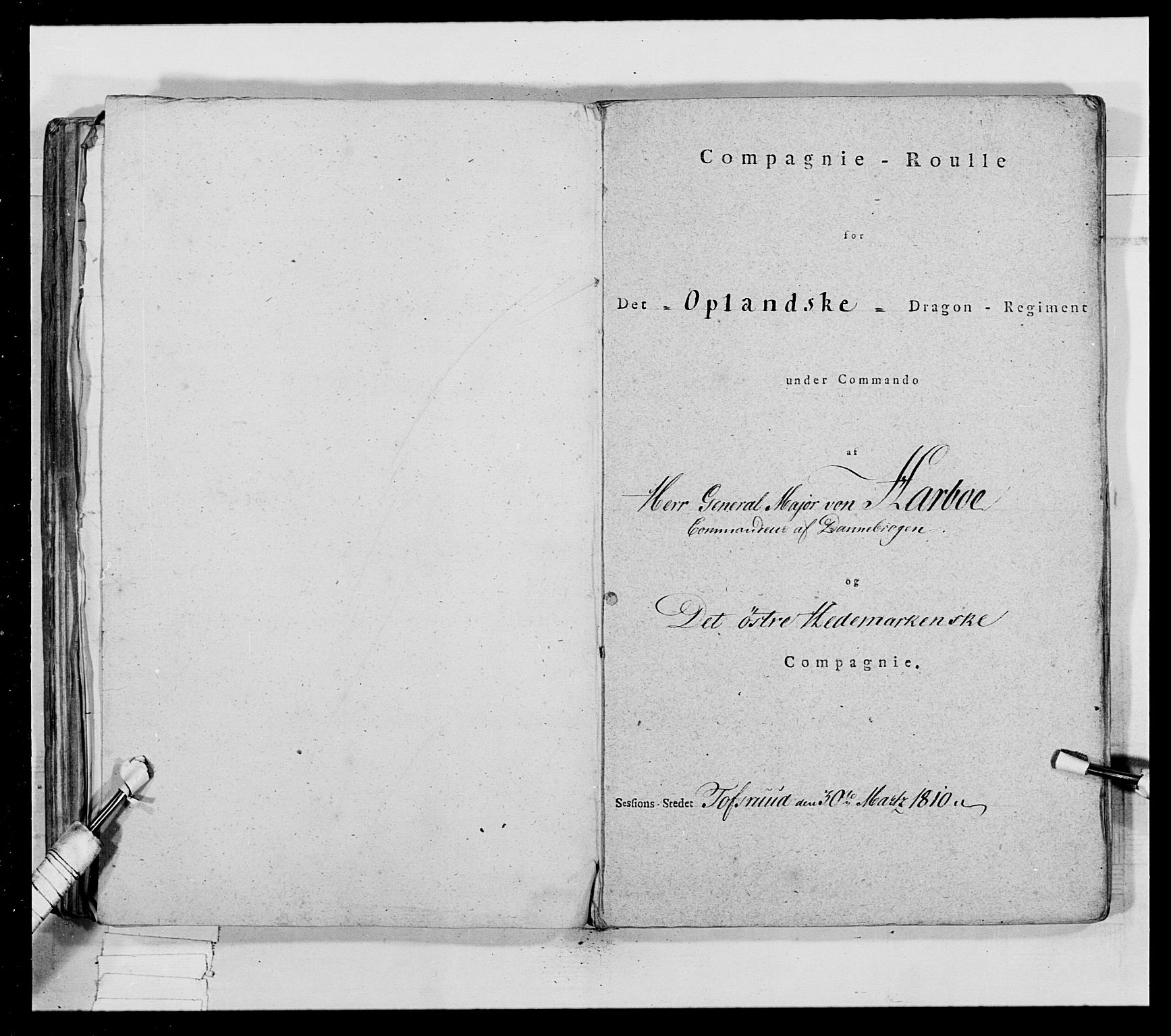 Generalitets- og kommissariatskollegiet, Det kongelige norske kommissariatskollegium, AV/RA-EA-5420/E/Eh/L0018: Opplandske dragonregiment, 1810-1811, p. 322