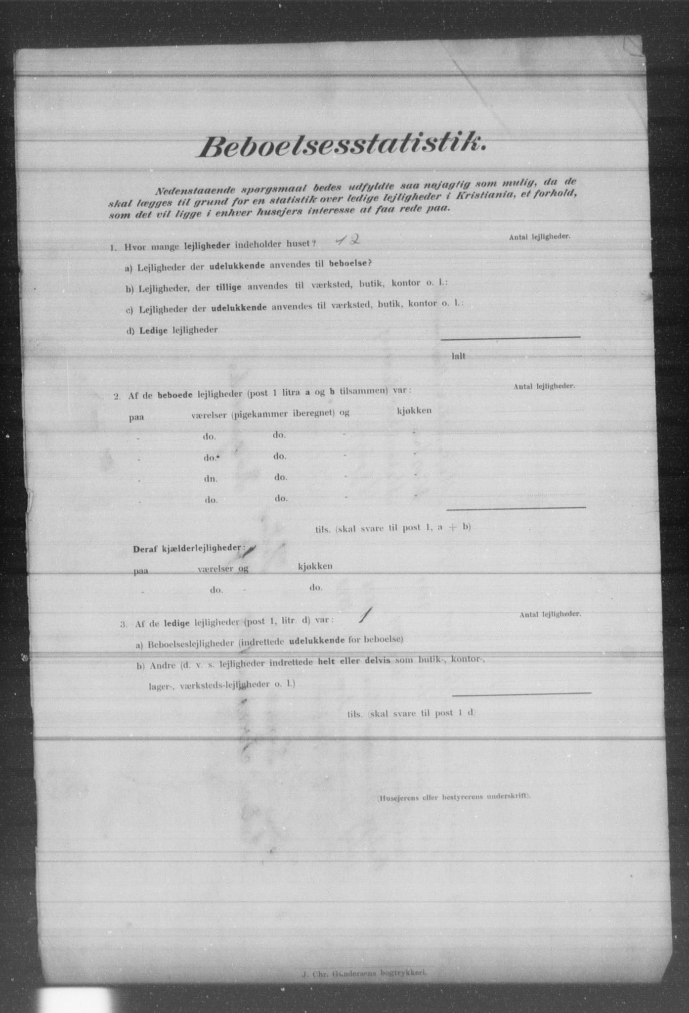 OBA, Municipal Census 1902 for Kristiania, 1902, p. 1534