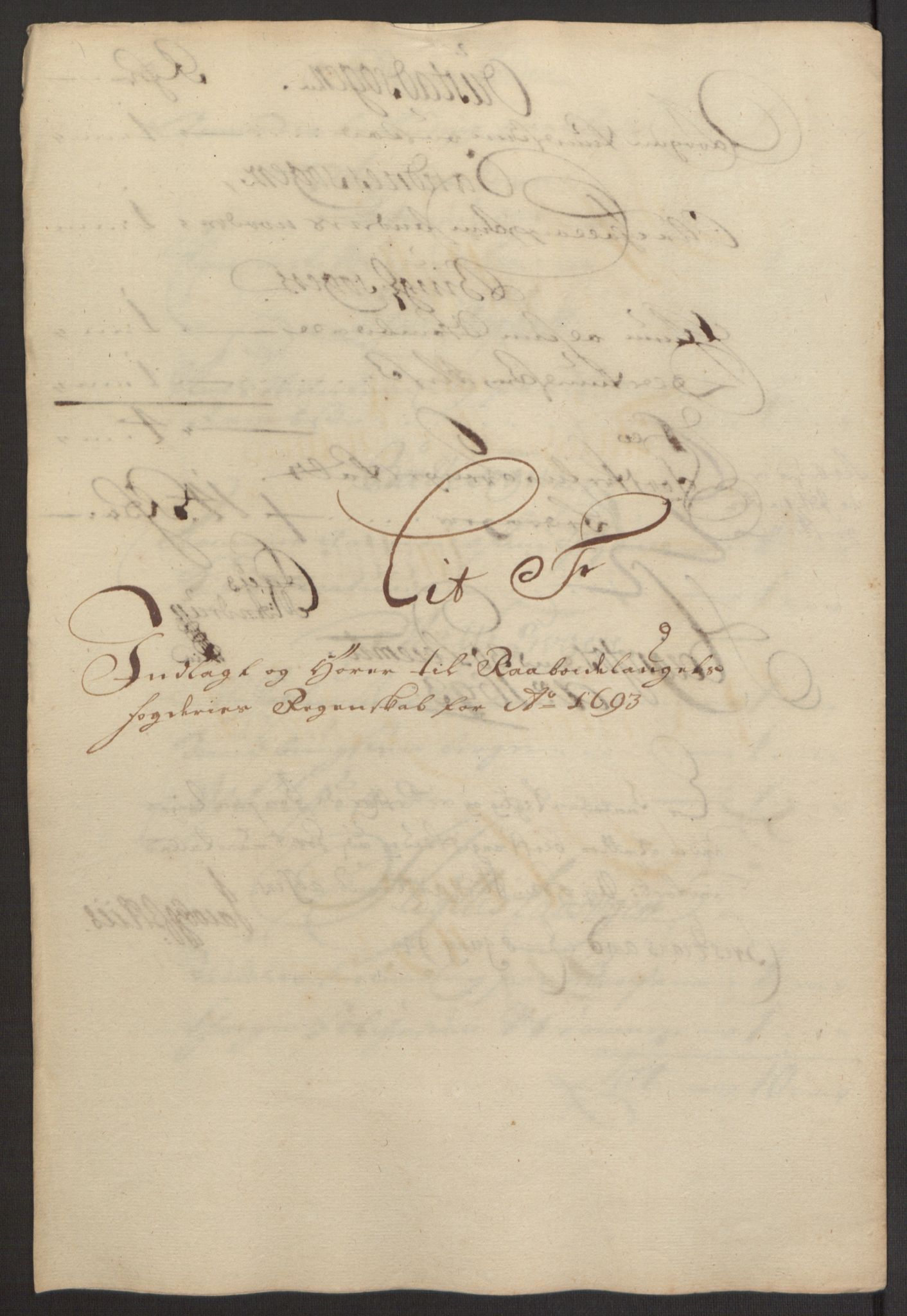 Rentekammeret inntil 1814, Reviderte regnskaper, Fogderegnskap, RA/EA-4092/R40/L2444: Fogderegnskap Råbyggelag, 1693-1696, p. 37