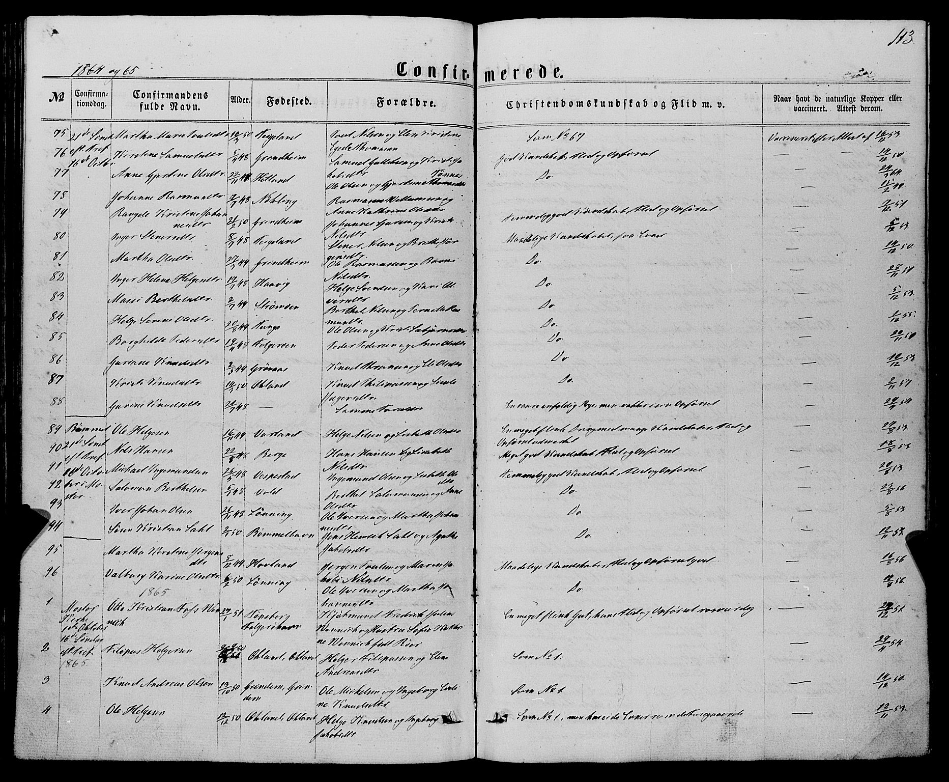 Finnås sokneprestembete, SAB/A-99925/H/Ha/Haa/Haaa/L0008: Parish register (official) no. A 8, 1863-1872, p. 113